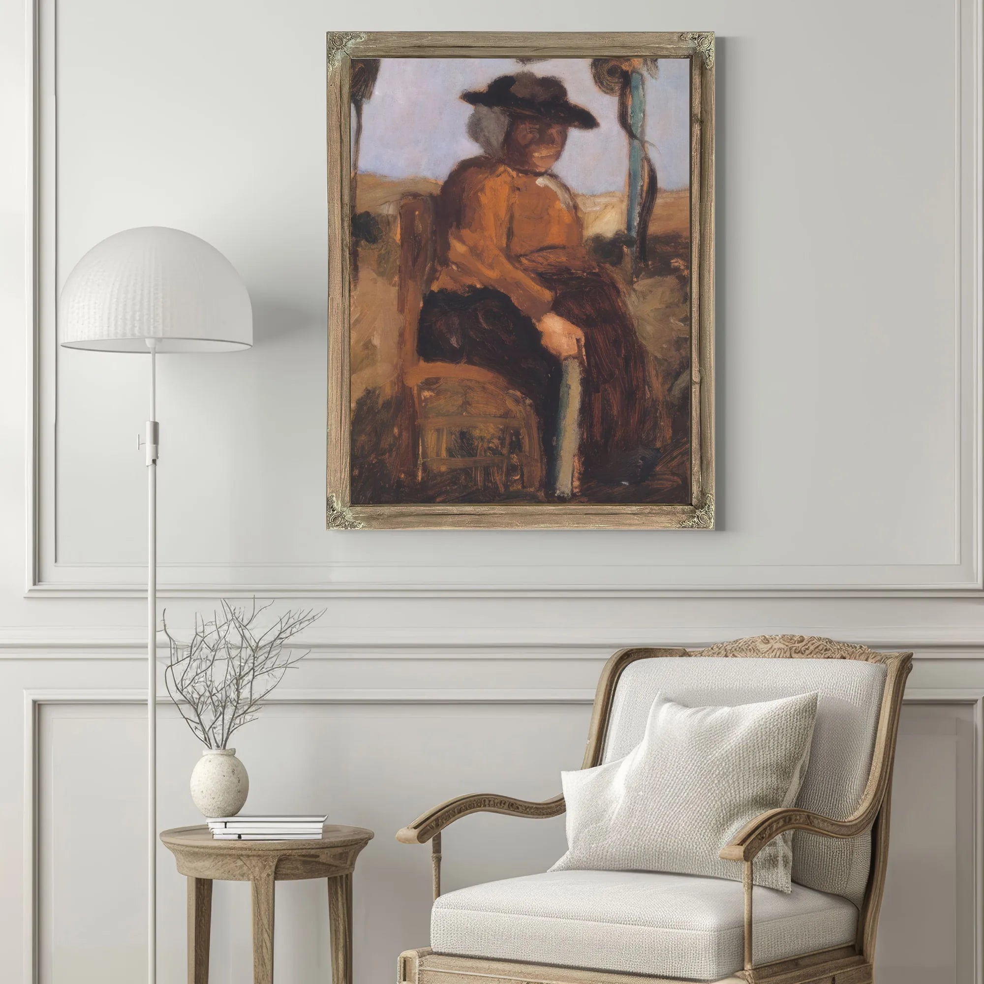 Study Of A Woman Seated In The Garden By Paula Modersohn Becker Fine Art Print