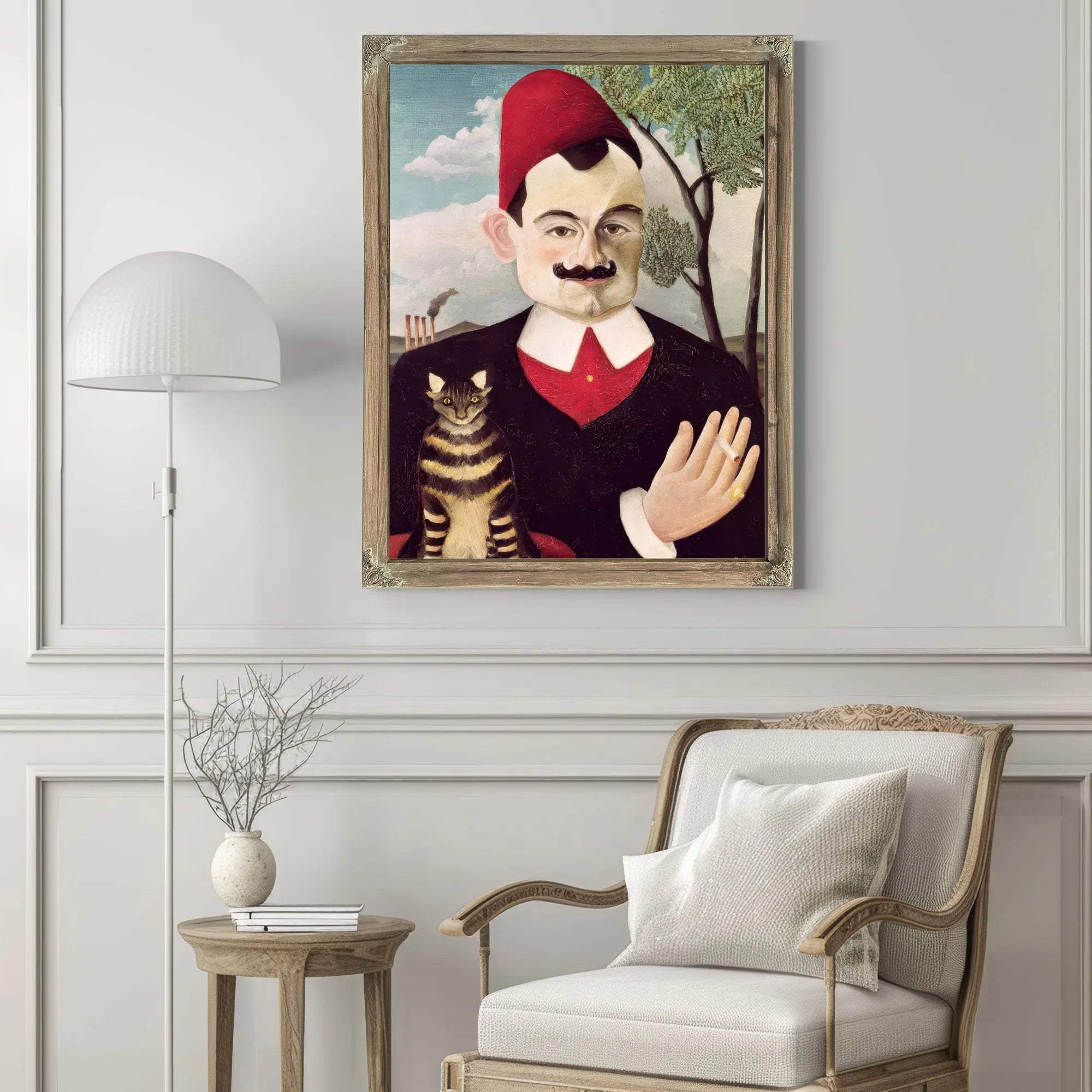 Portrait Of Pierre Loti (1850 1923) By Henri Julien Felix Rousseau Fine Art Print