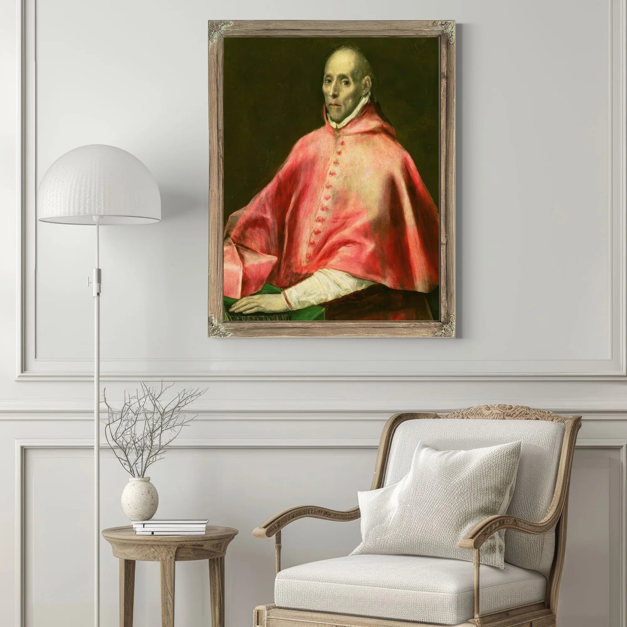 Portrait Of Cardinal Juan De Tavera (Oil On Canvas) By El Greco Fine Art Print