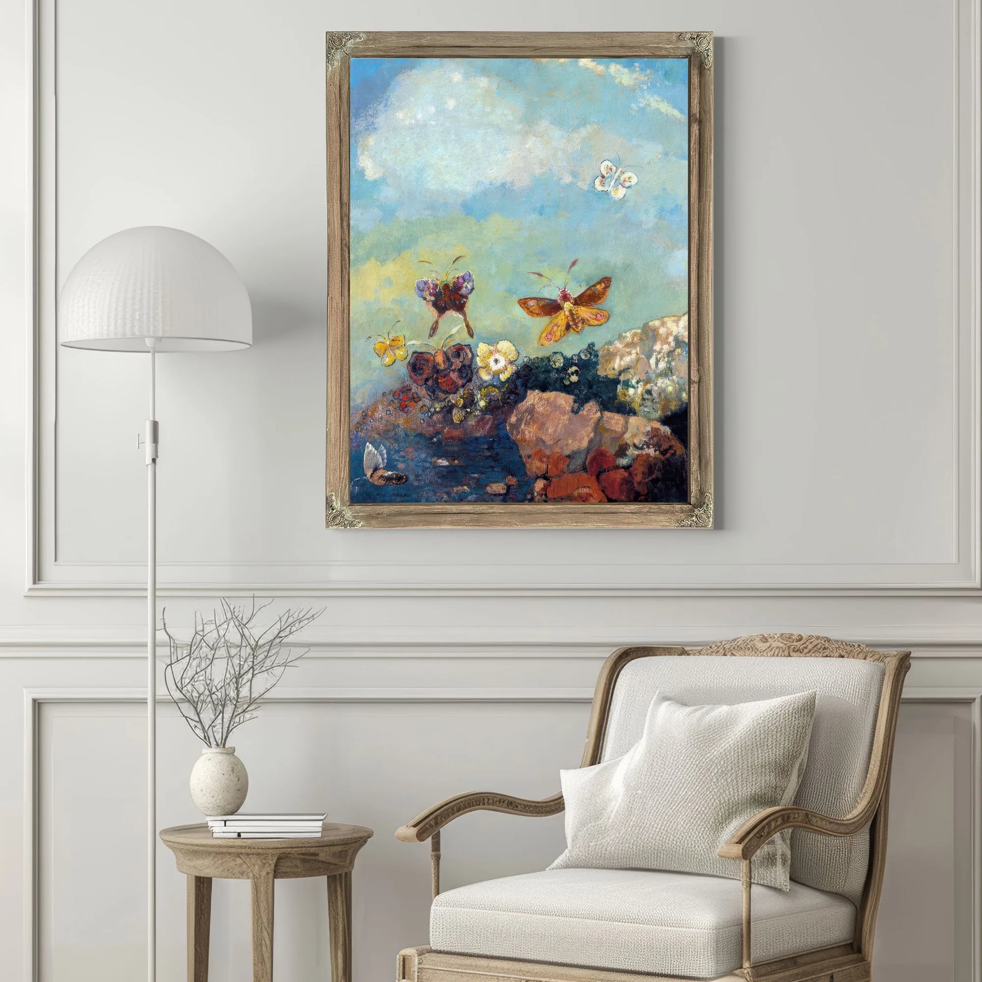 Butterflies By Odilon Redon Fine Art Print