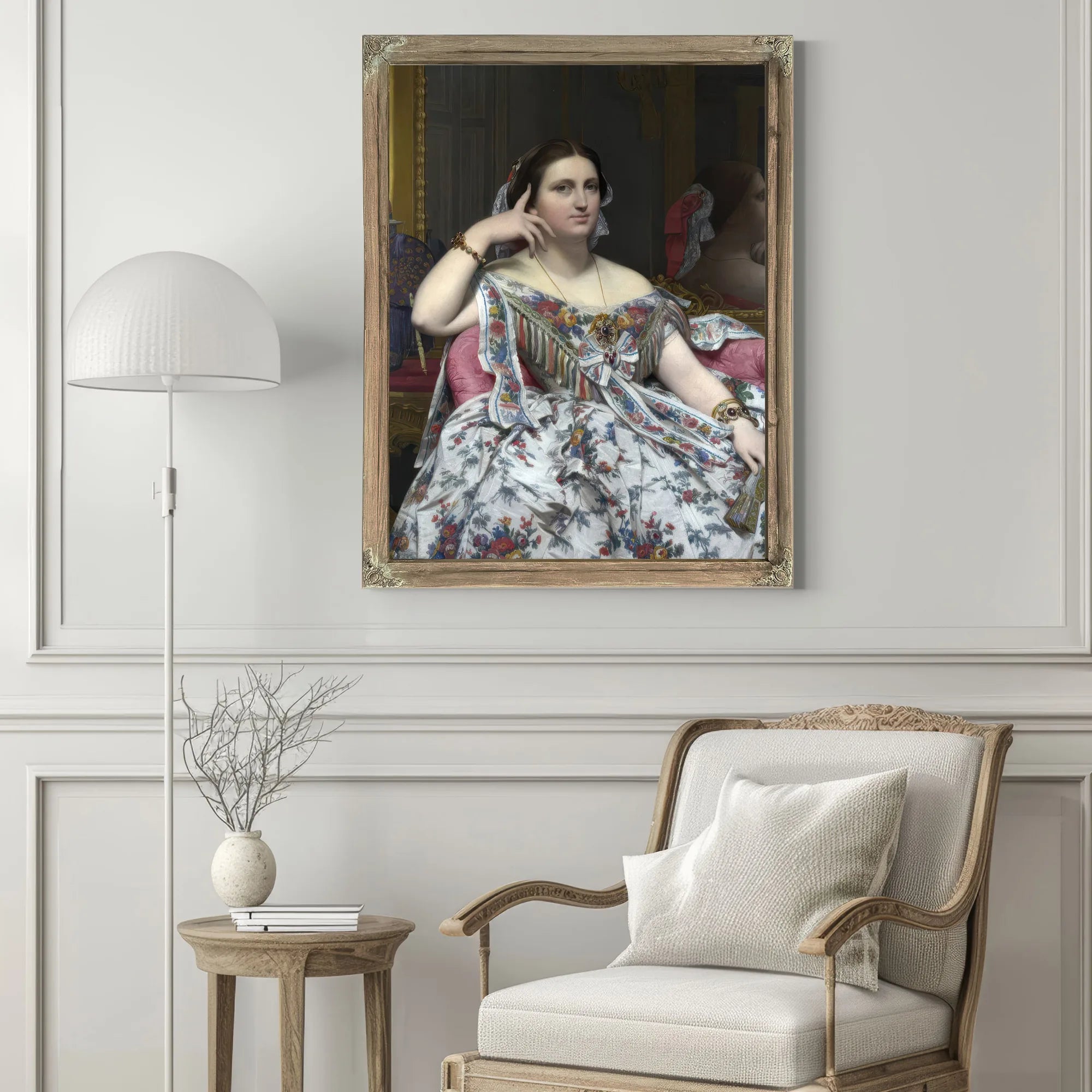 Madame Moitessier By Jean Auguste Dominique Ingres Fine Art Print