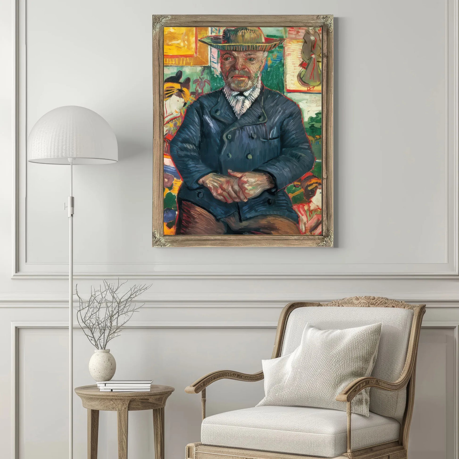 Portrait Of Pere Tanguy By Vincent Van Gogh Fine Art Print