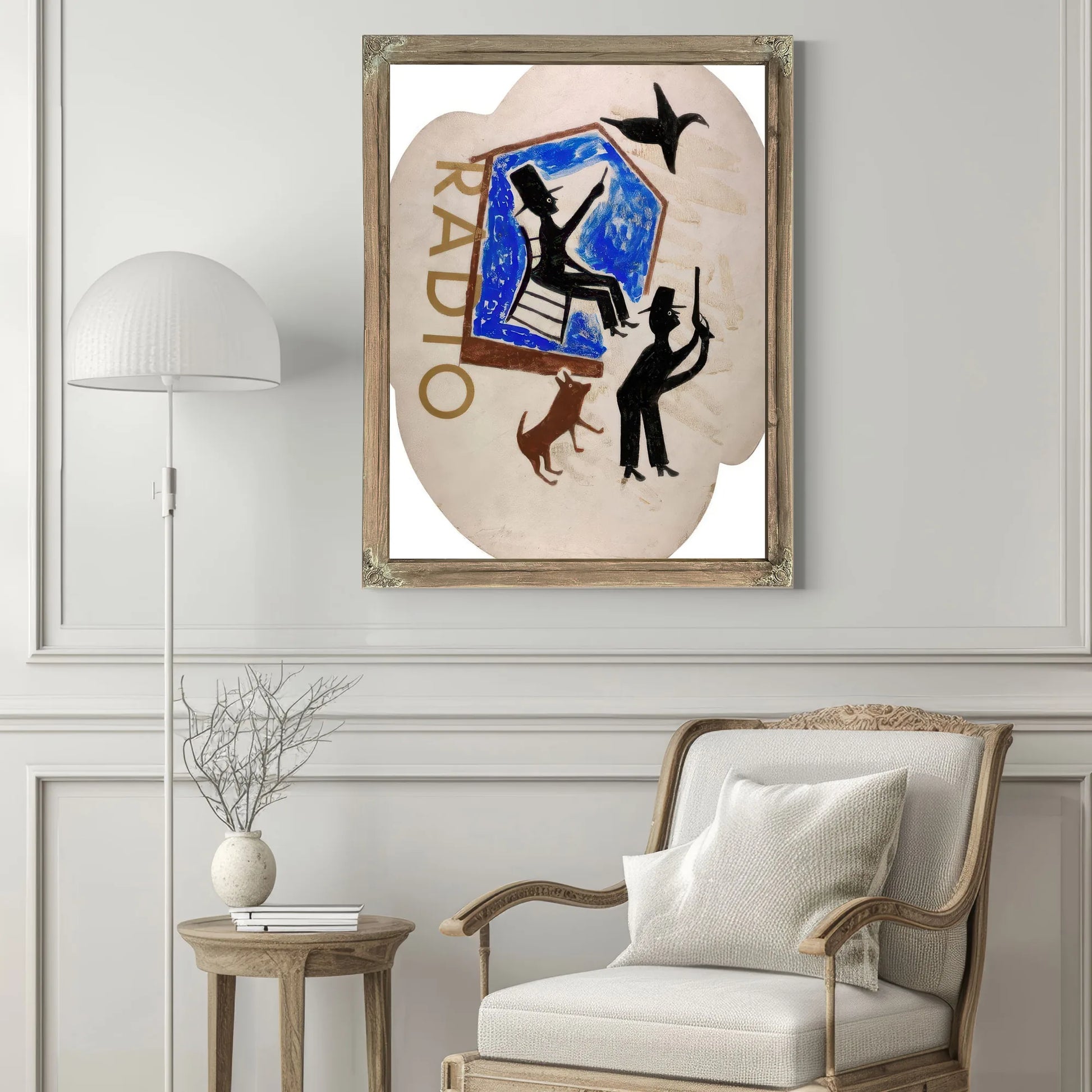 Untitled Radio By Bill Traylor Fine Art Print