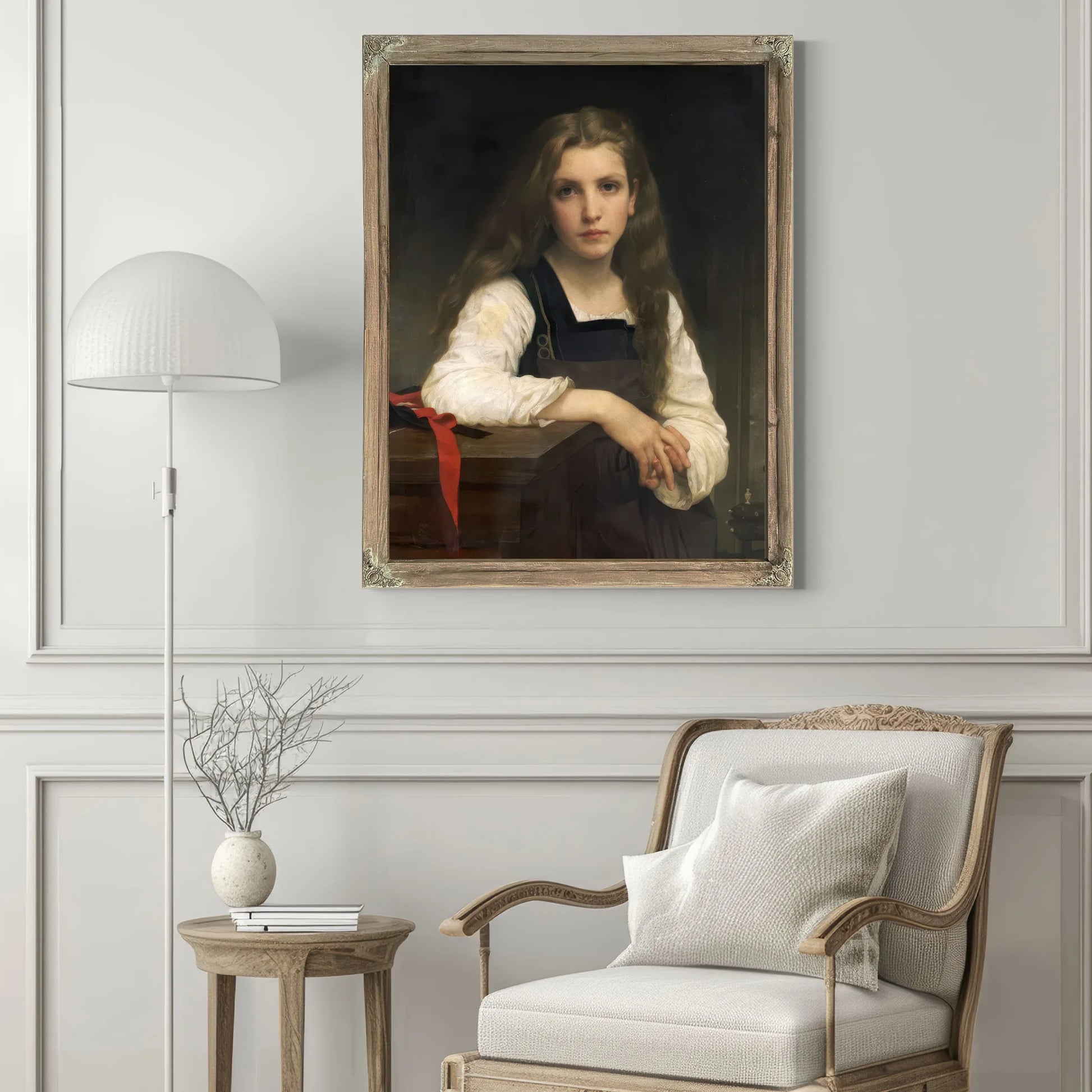 The Fair Spinner By William Adolphe Bouguereau Fine Art Print