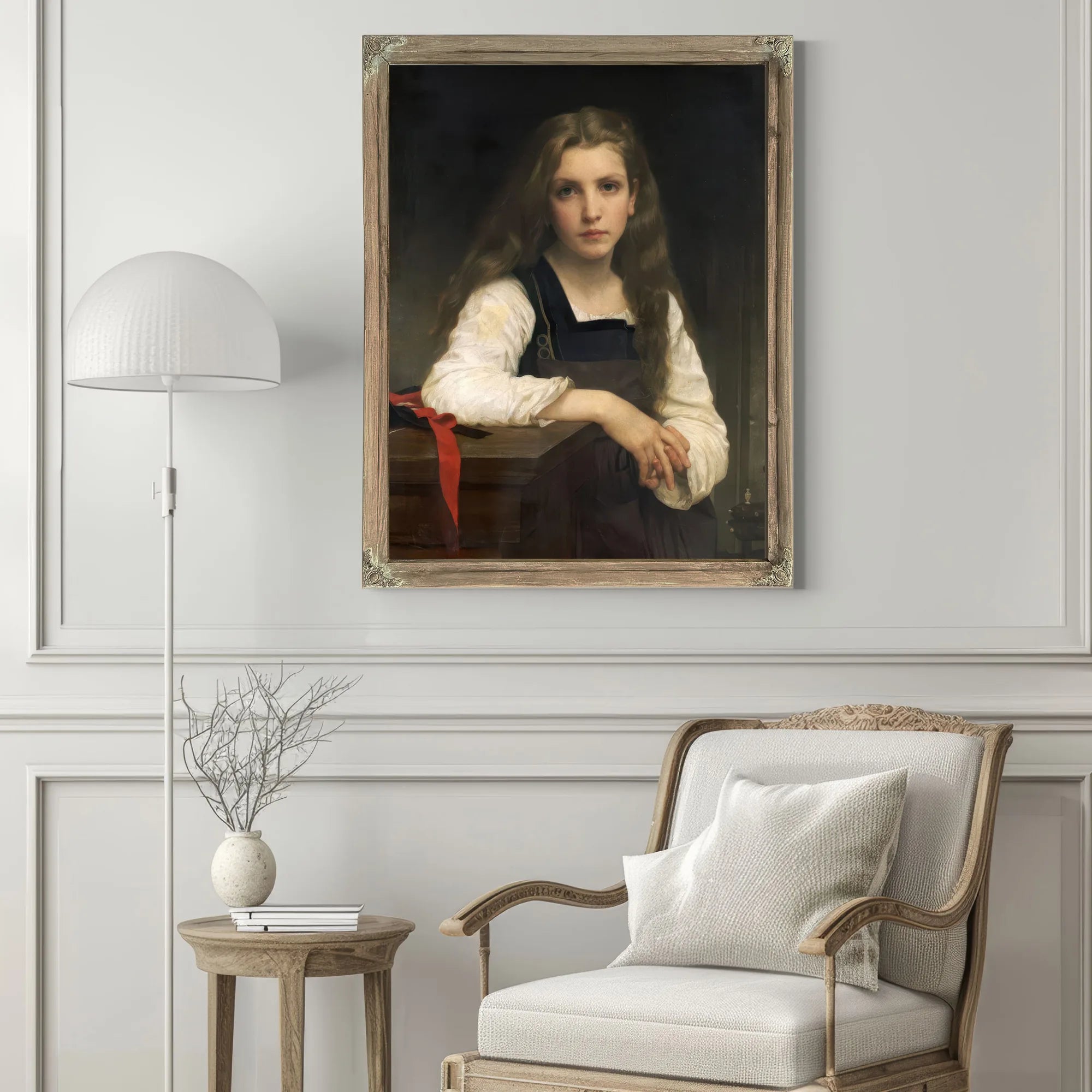 The Fair Spinner By William Adolphe Bouguereau Fine Art Print