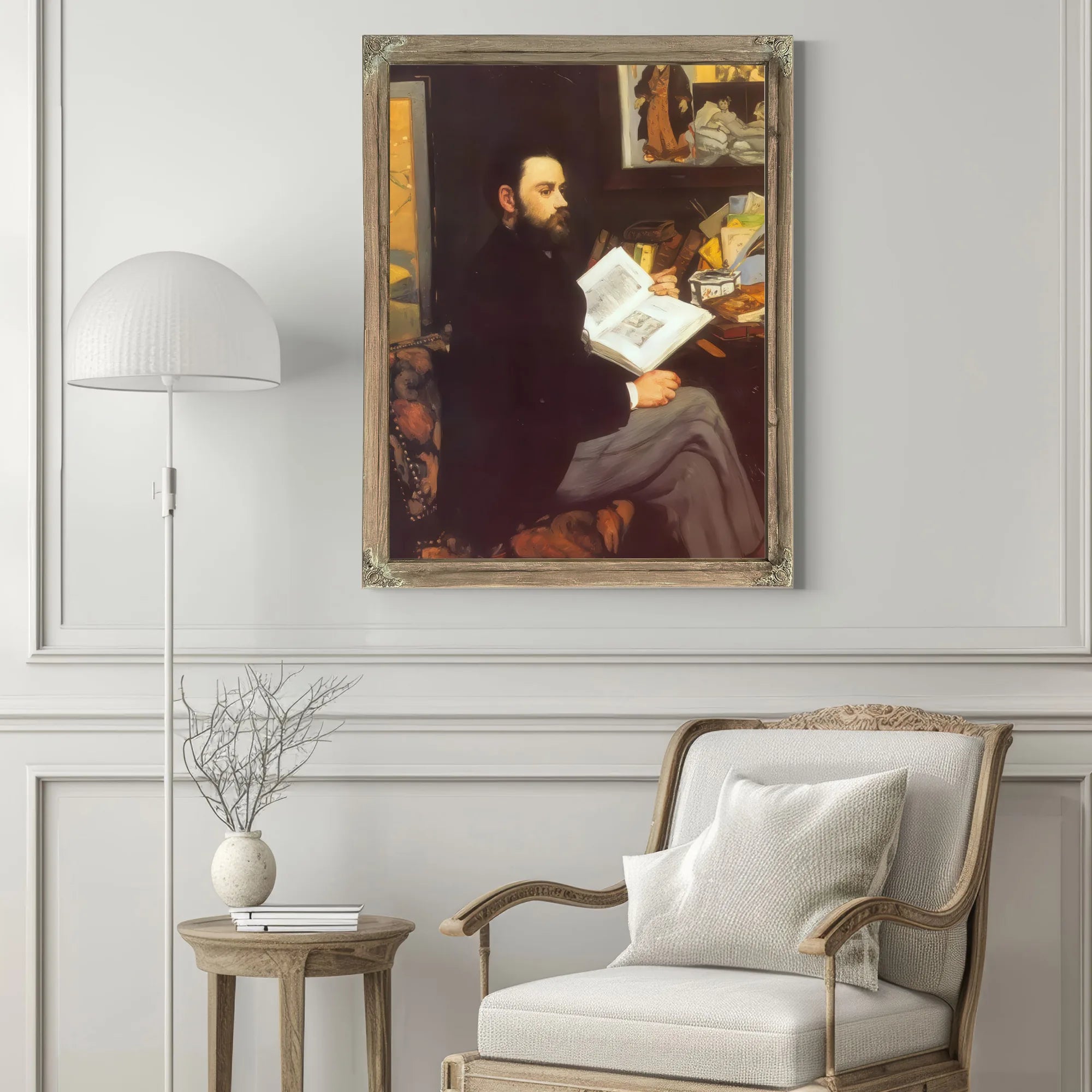 Portrait Of Emile Zola By Edouard Manet Fine Art Print