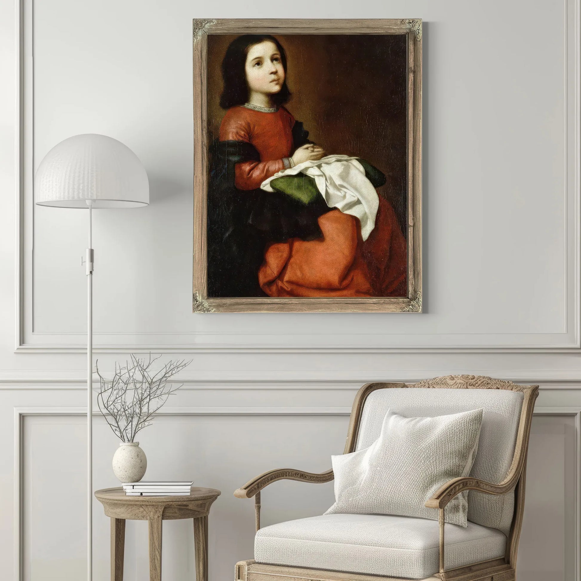 Virgin Mary As A Child By Francisco De Zurbaran Fine Art Print