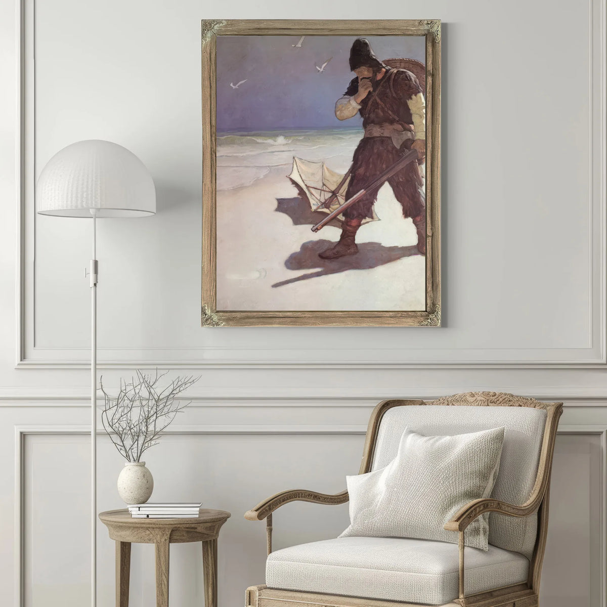 I Stood Like One Thunderstruck By NC Wyeth Fine Art Print