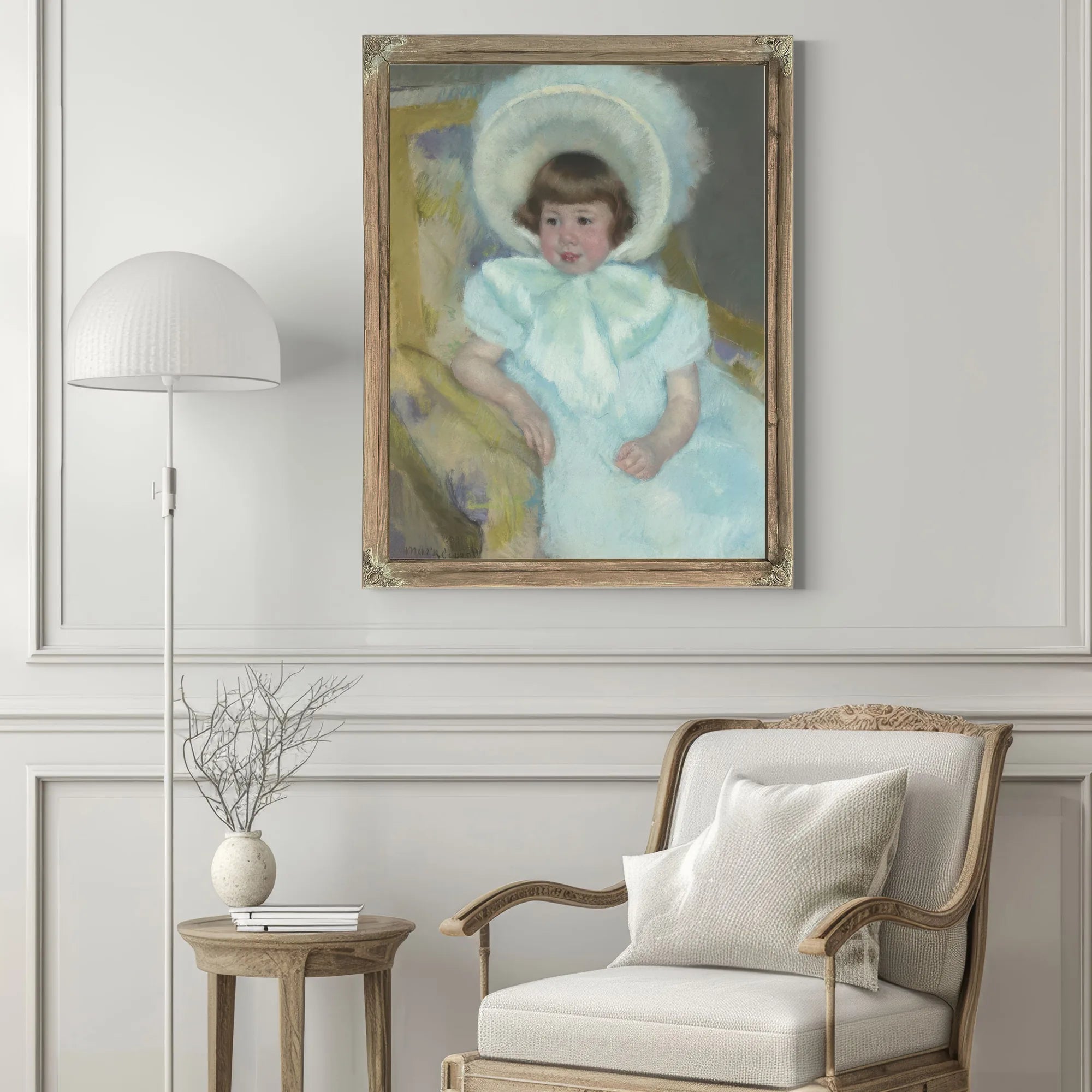 Portrait Of Mademoiselle Louise Aurore Villeboeuf By Mary Cassatt Fine Art Print