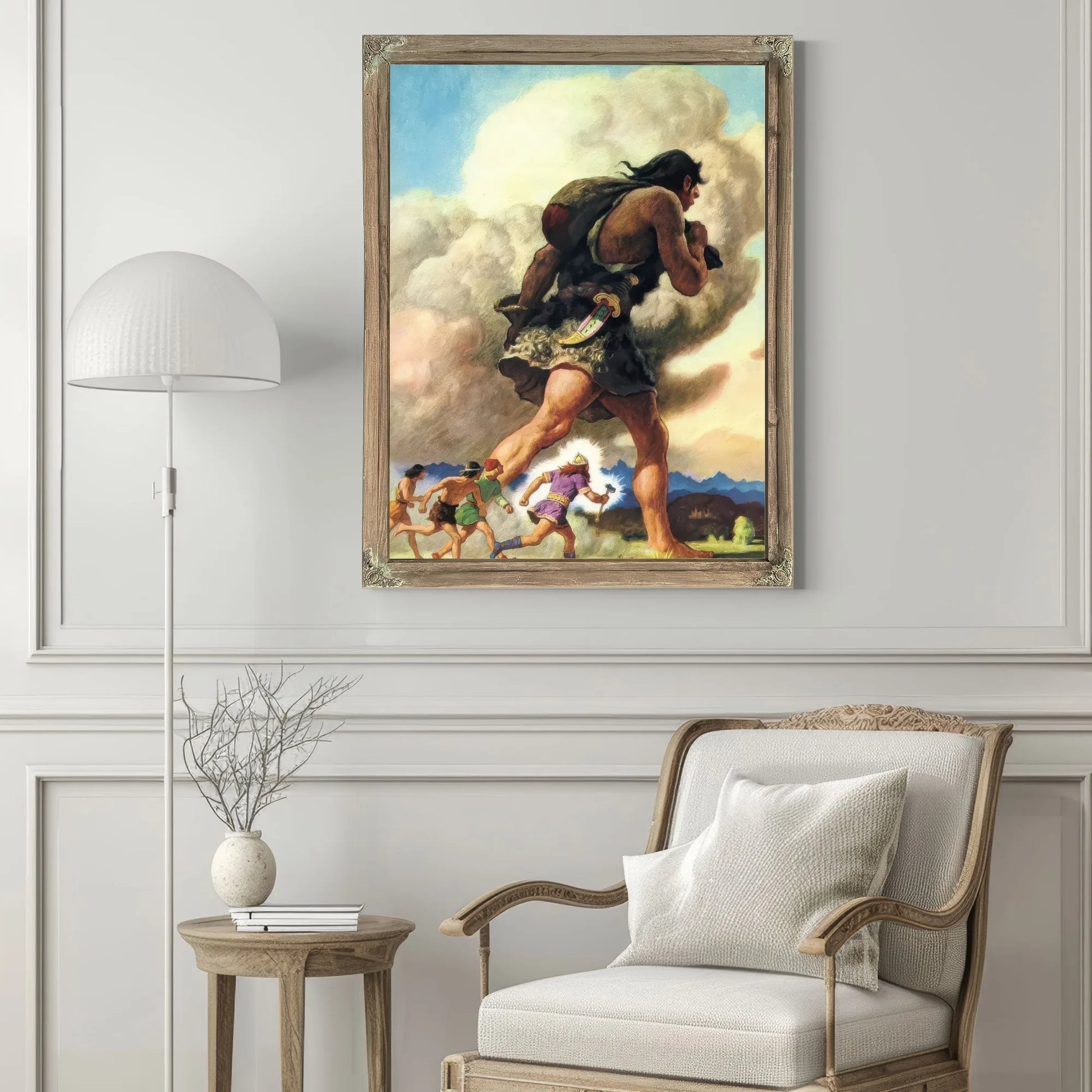 Thors Journey By NC Wyeth Fine Art Print