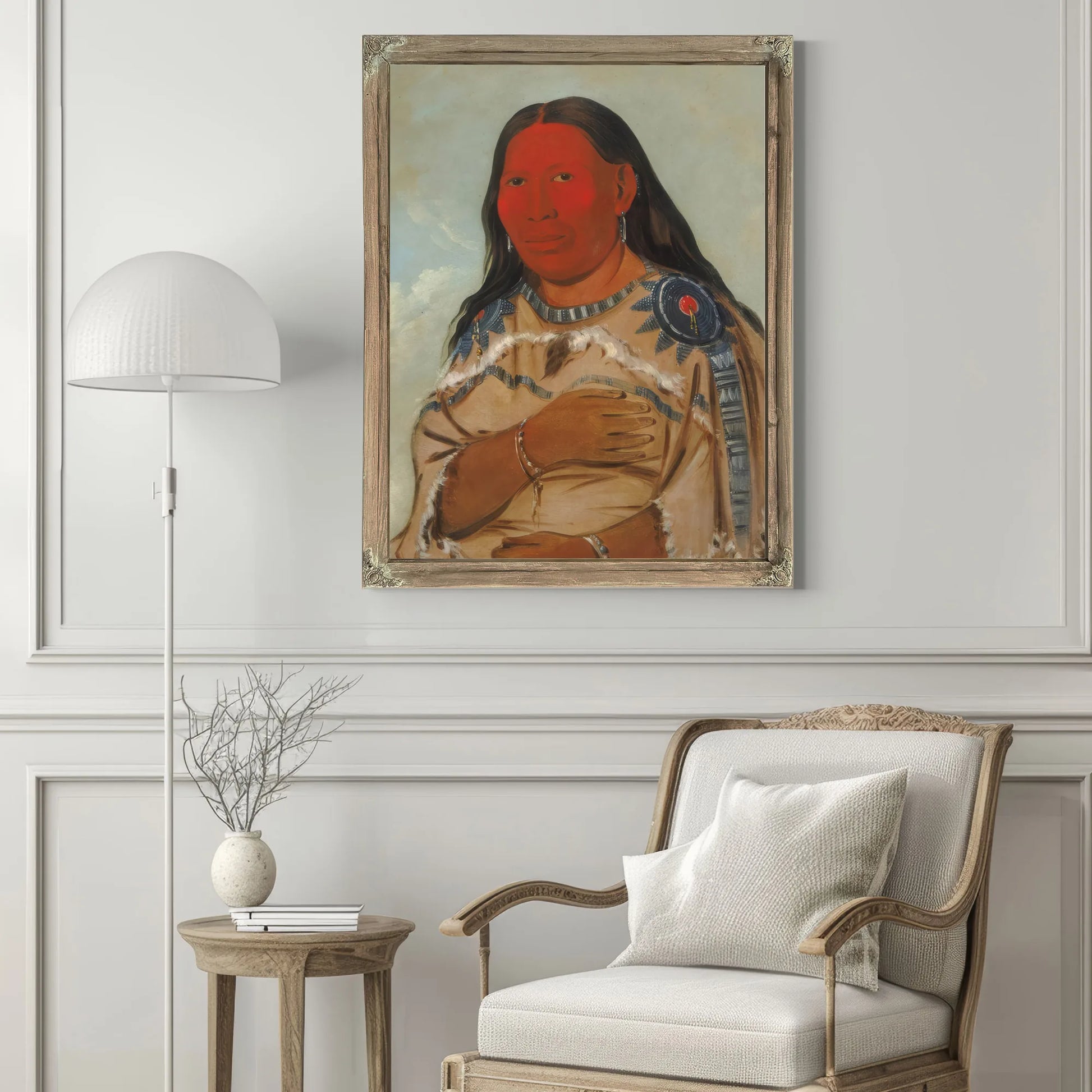 Wife Of Two Crows By George Catlin Fine Art Print
