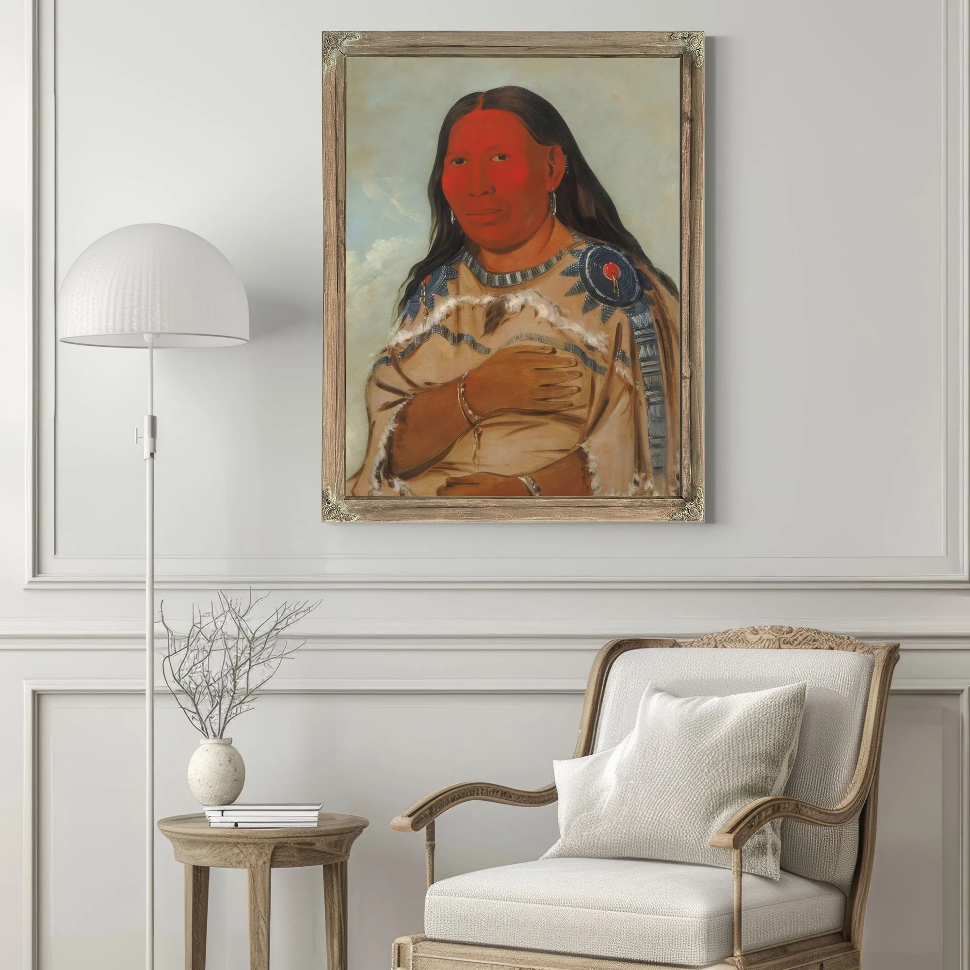 Wife Of Two Crows By George Catlin Fine Art Print