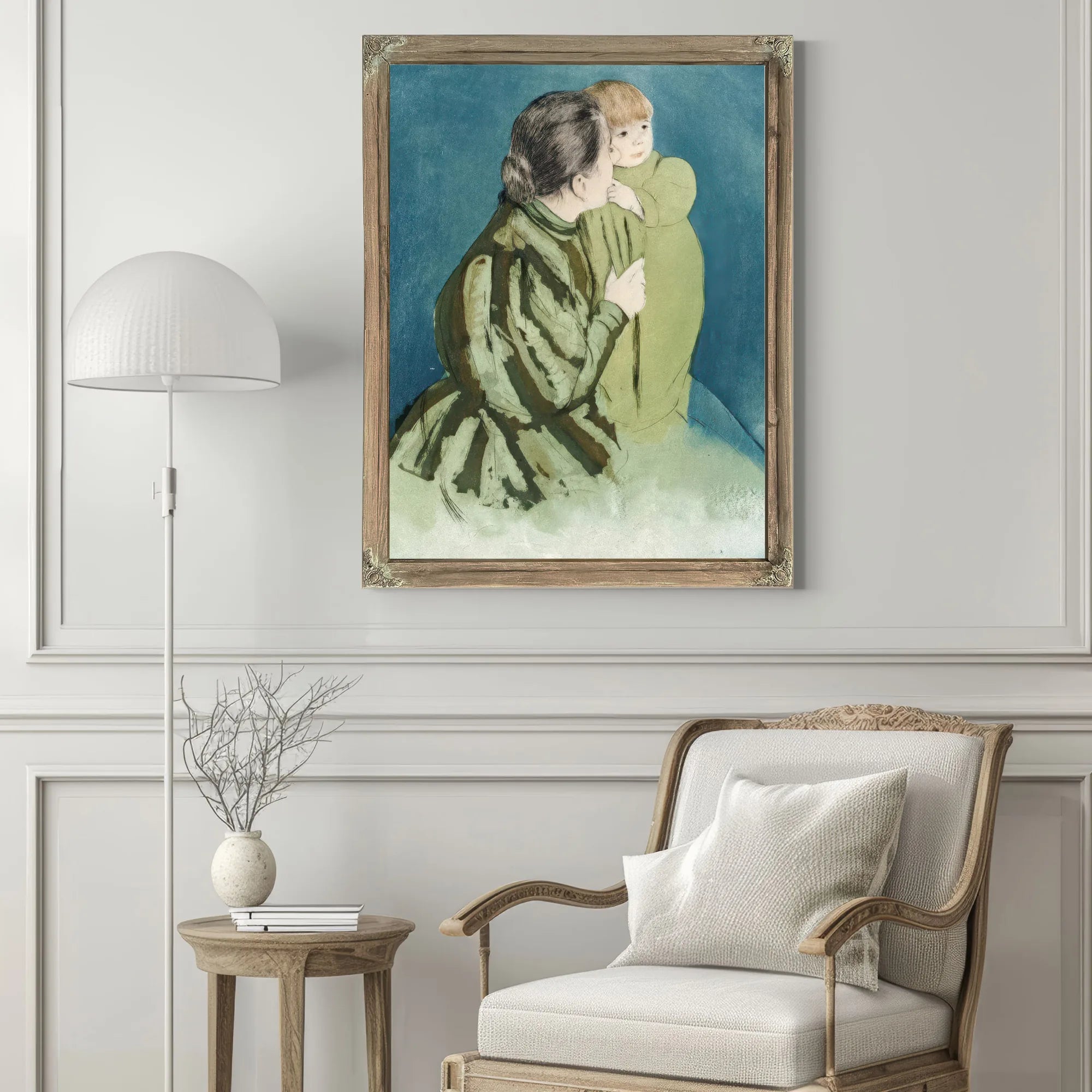 Peasant Mother And Child By Mary Cassatt Fine Art Print