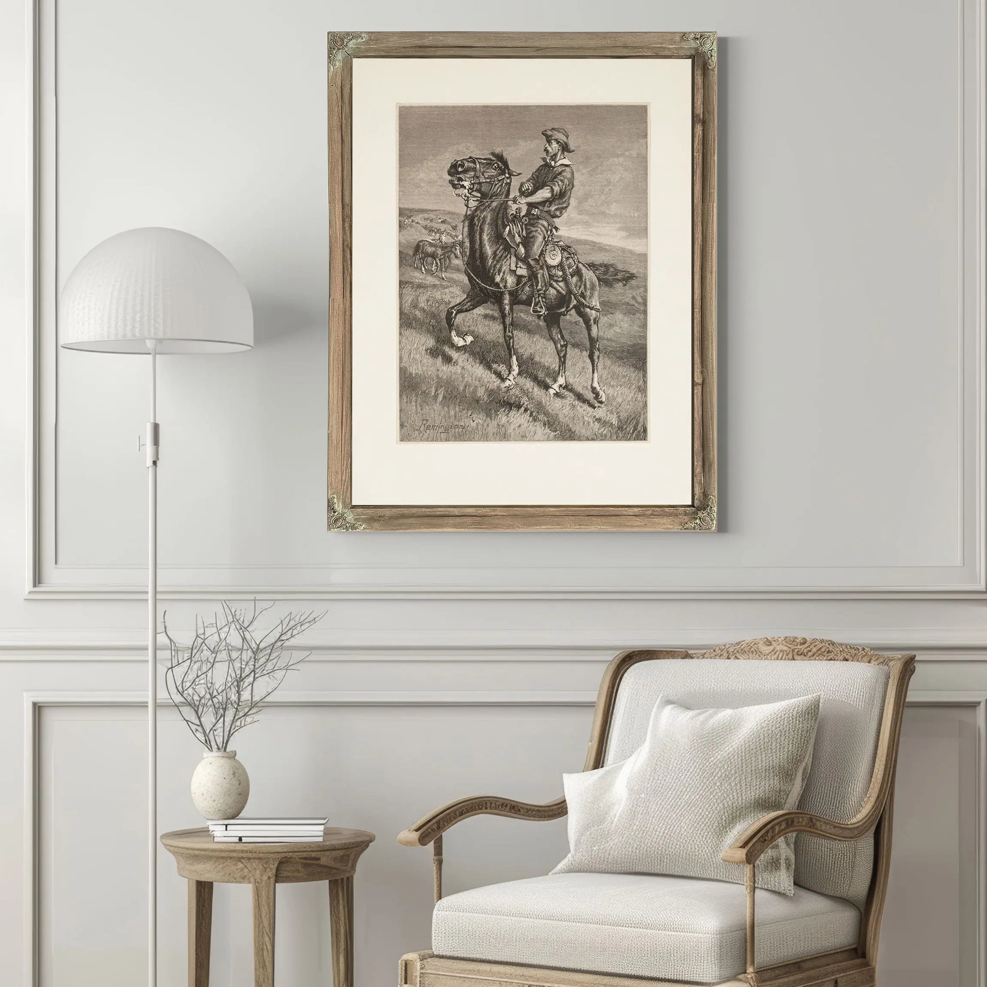 In From The Night Herd B by Frederic Remington