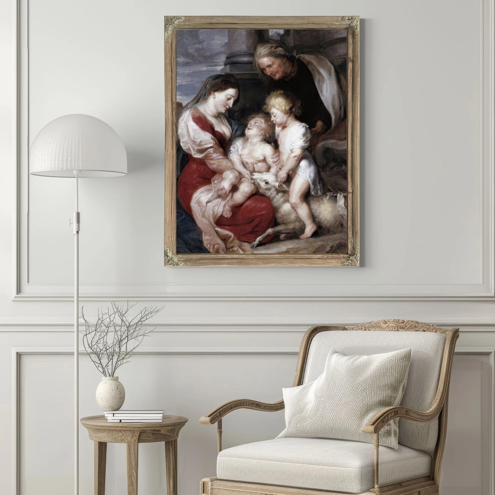La Mare De Deu I El Nen Amb Santa Isabel I Sant Joanet Cap A 1618 By Peter Paul Rubens Fine Art Print