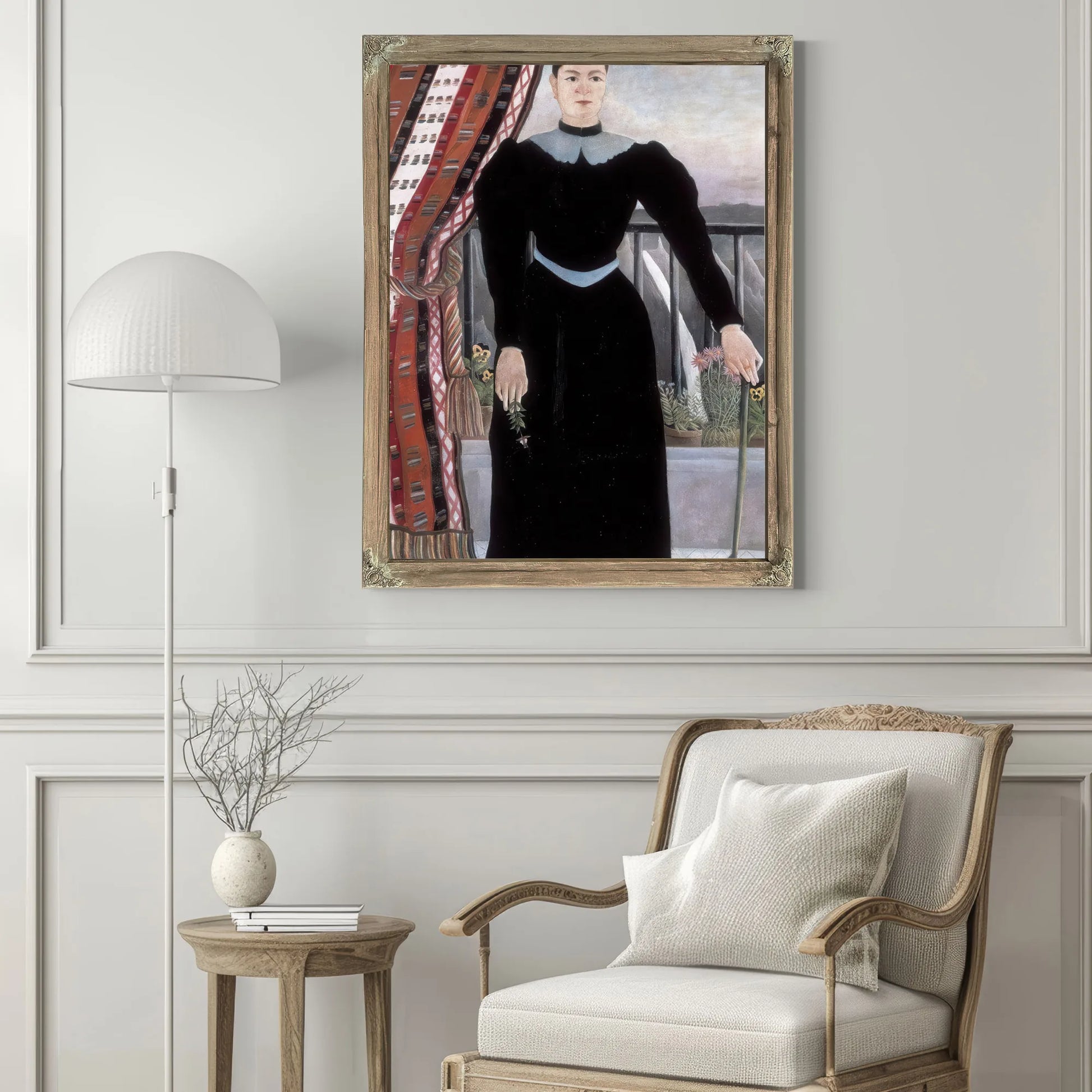 Portrait Of A Woman 1895 By Henri Rousseau Fine Art Print