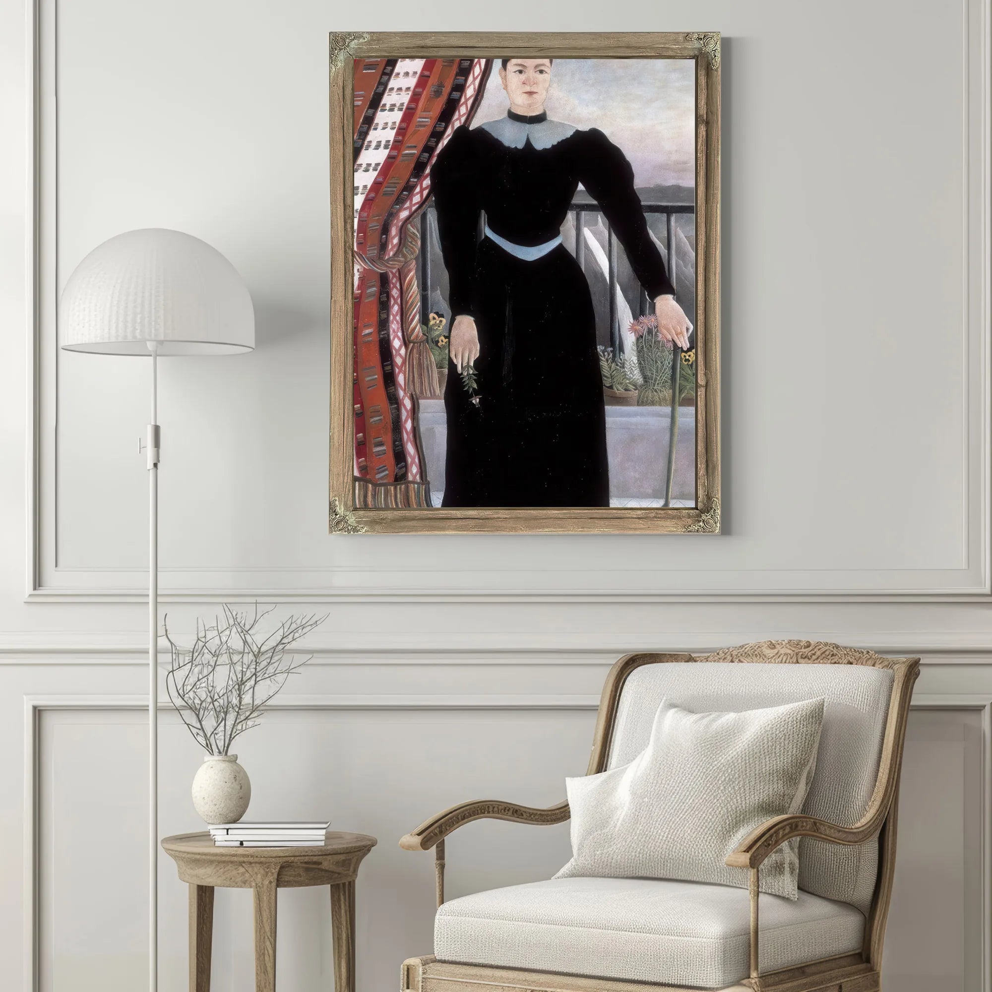 Portrait Of A Woman 1895 By Henri Rousseau Fine Art Print