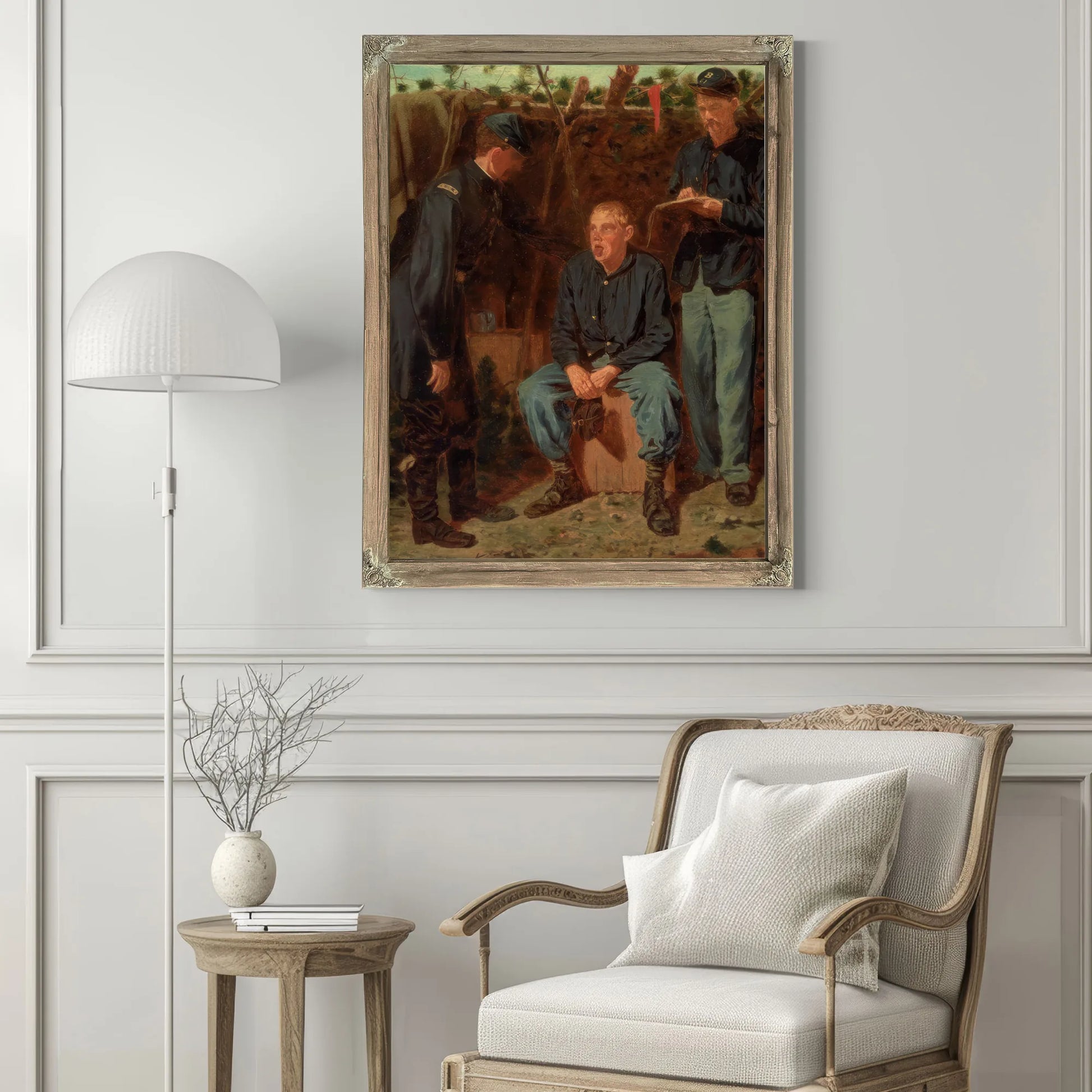 Playing Old Soldier By Winslow Homer Fine Art Print