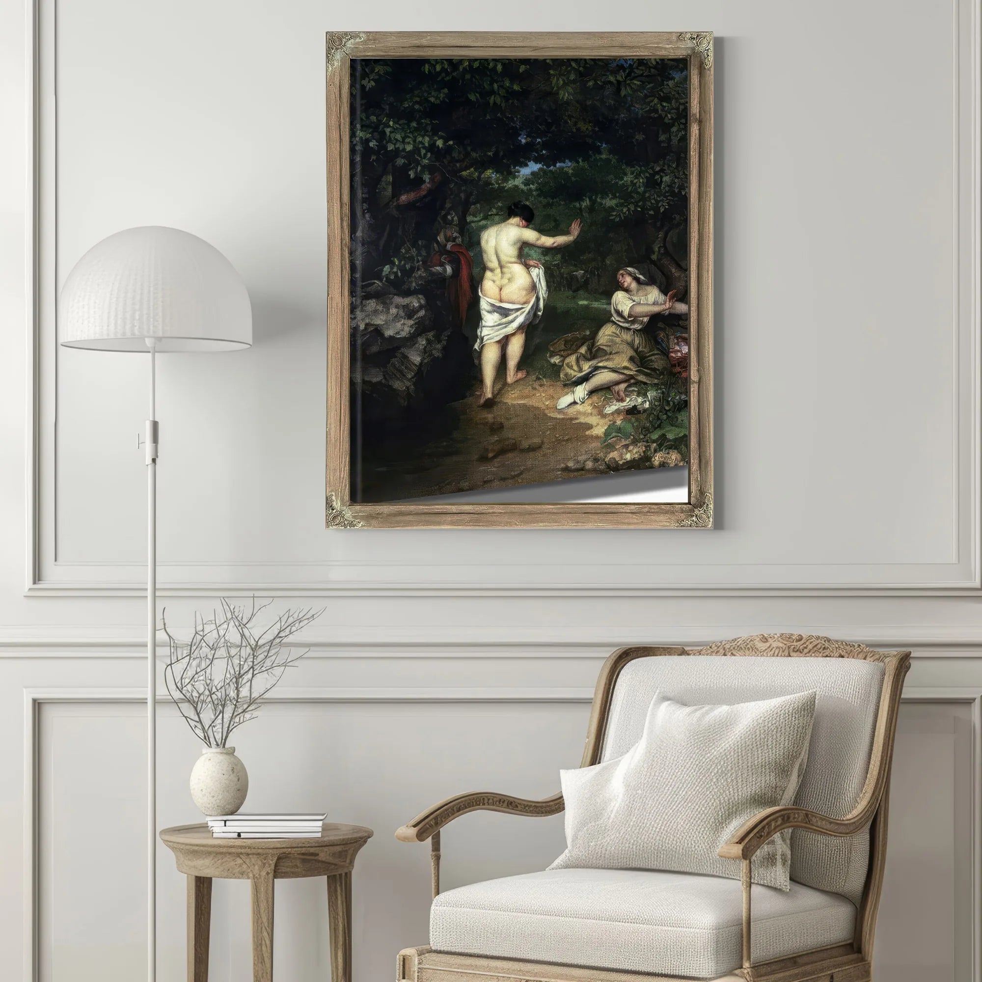 Les Baigneuses By Jean Desire Gustave Courbet Fine Art Print