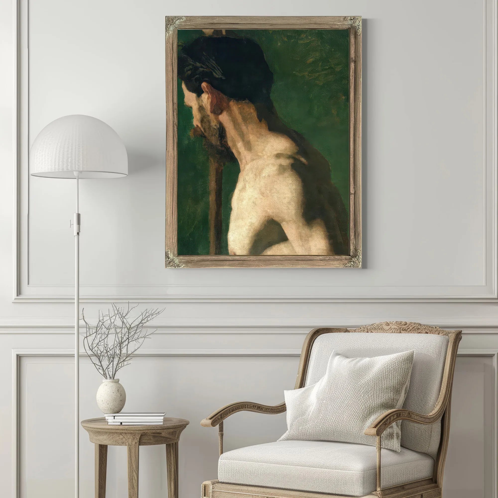 Study Of A Nude Man (The Strong Man) By Thomas Eakins Fine Art Print