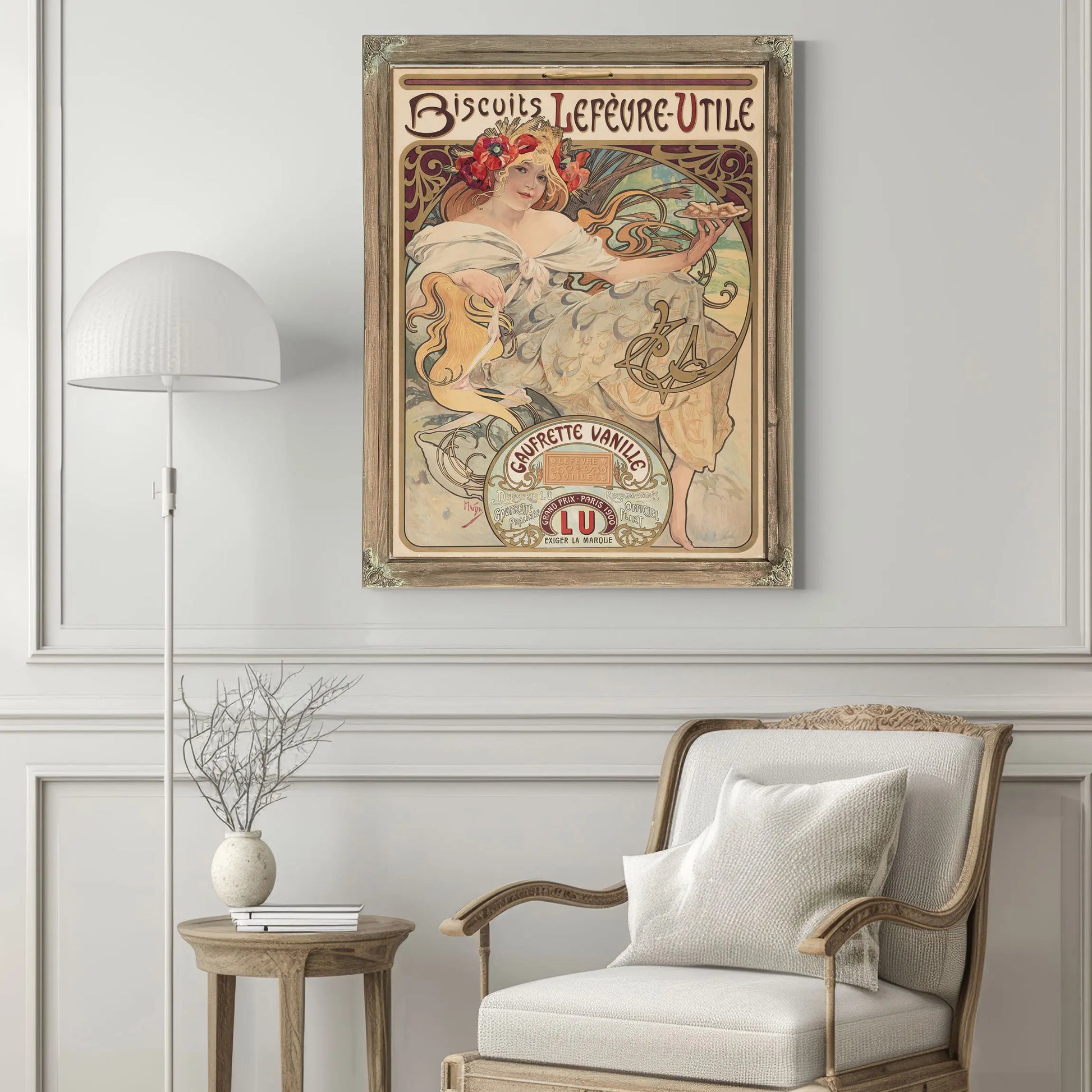 Affiche Gaufrettes Vanille Alfons Mucha by Alphonse Mucha