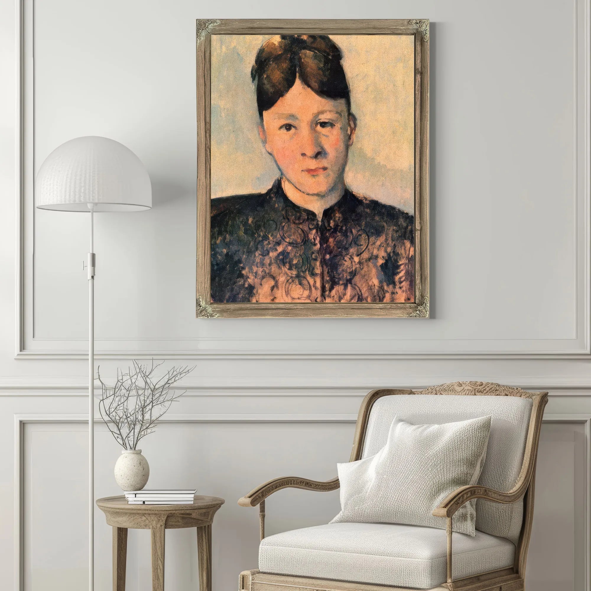 Portrait Of Madame Cezanne 1885 By Paul Cezanne Fine Art Print