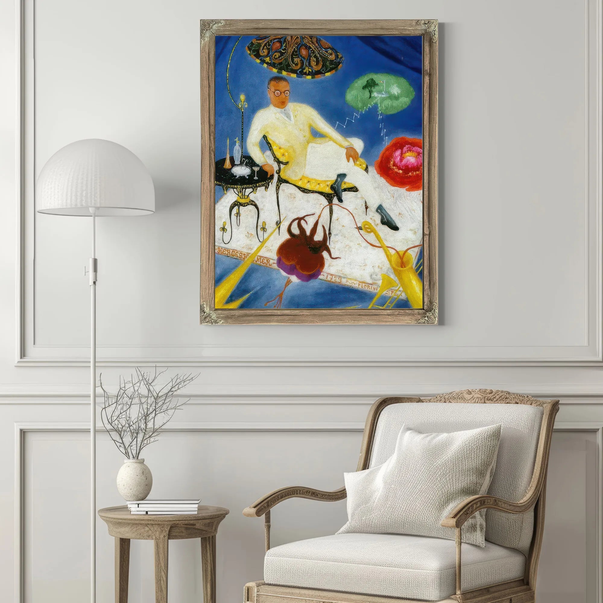 Portrait Of Joseph Hergesheimer By Florine Stettheimer Fine Art Print