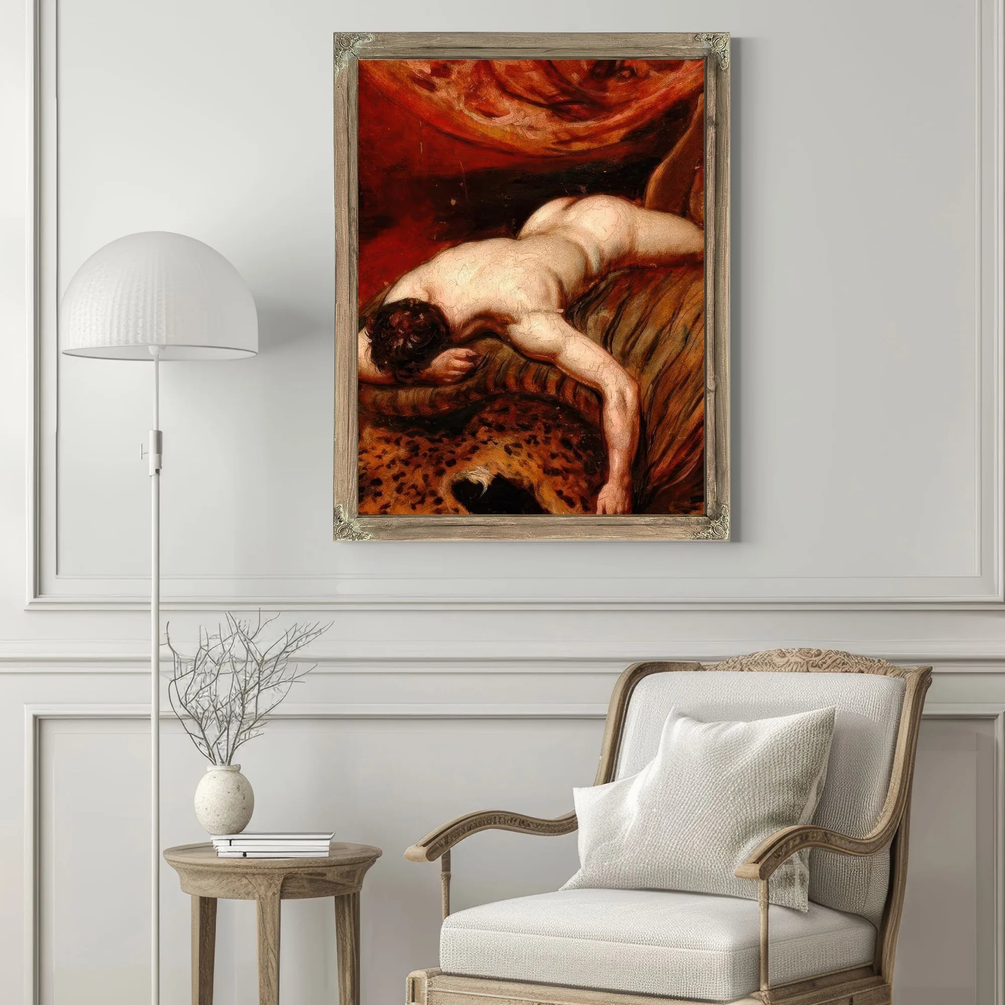 Man Lying Face Down By William Etty Fine Art Print