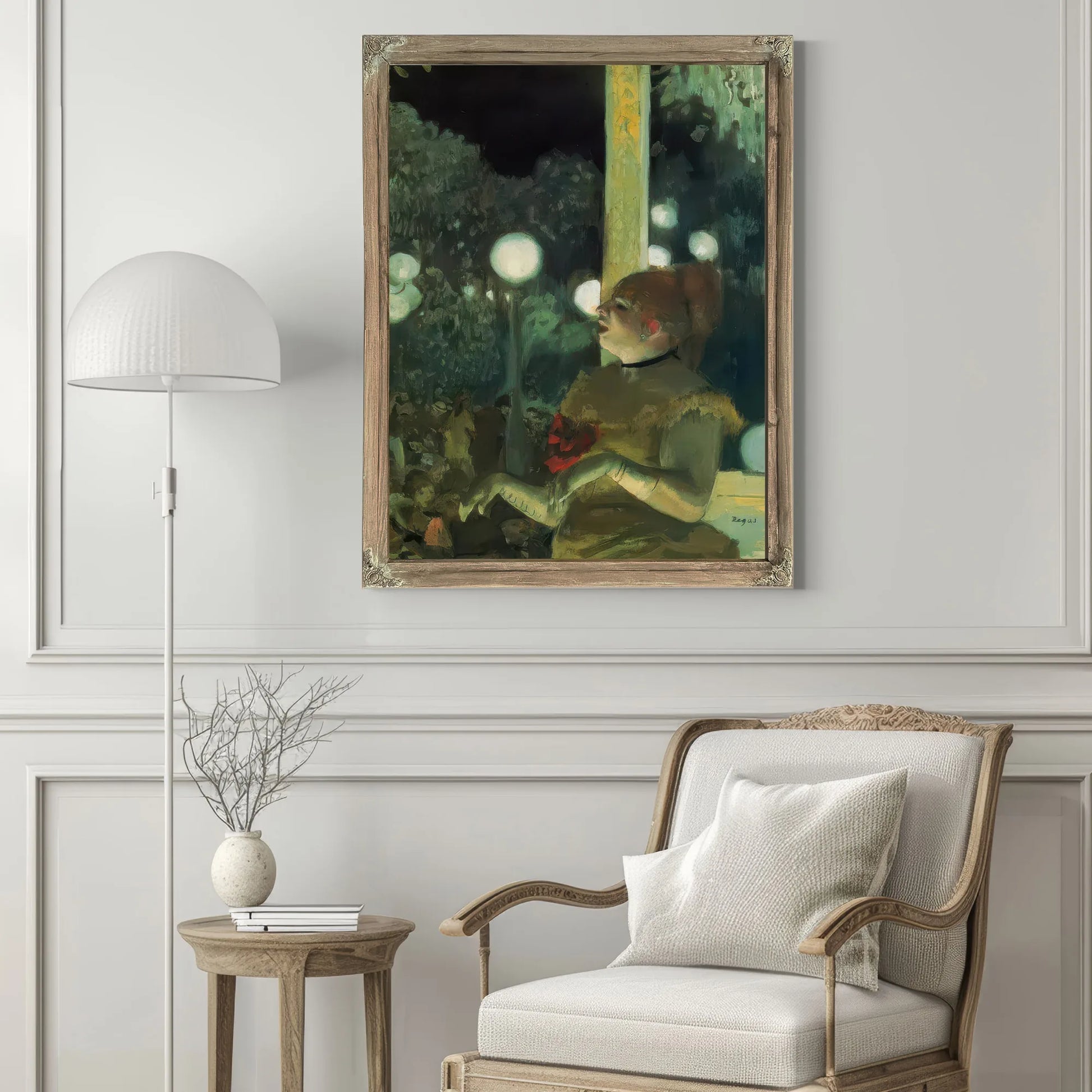 At The Cafe Concert By Edgar Degas Fine Art Print