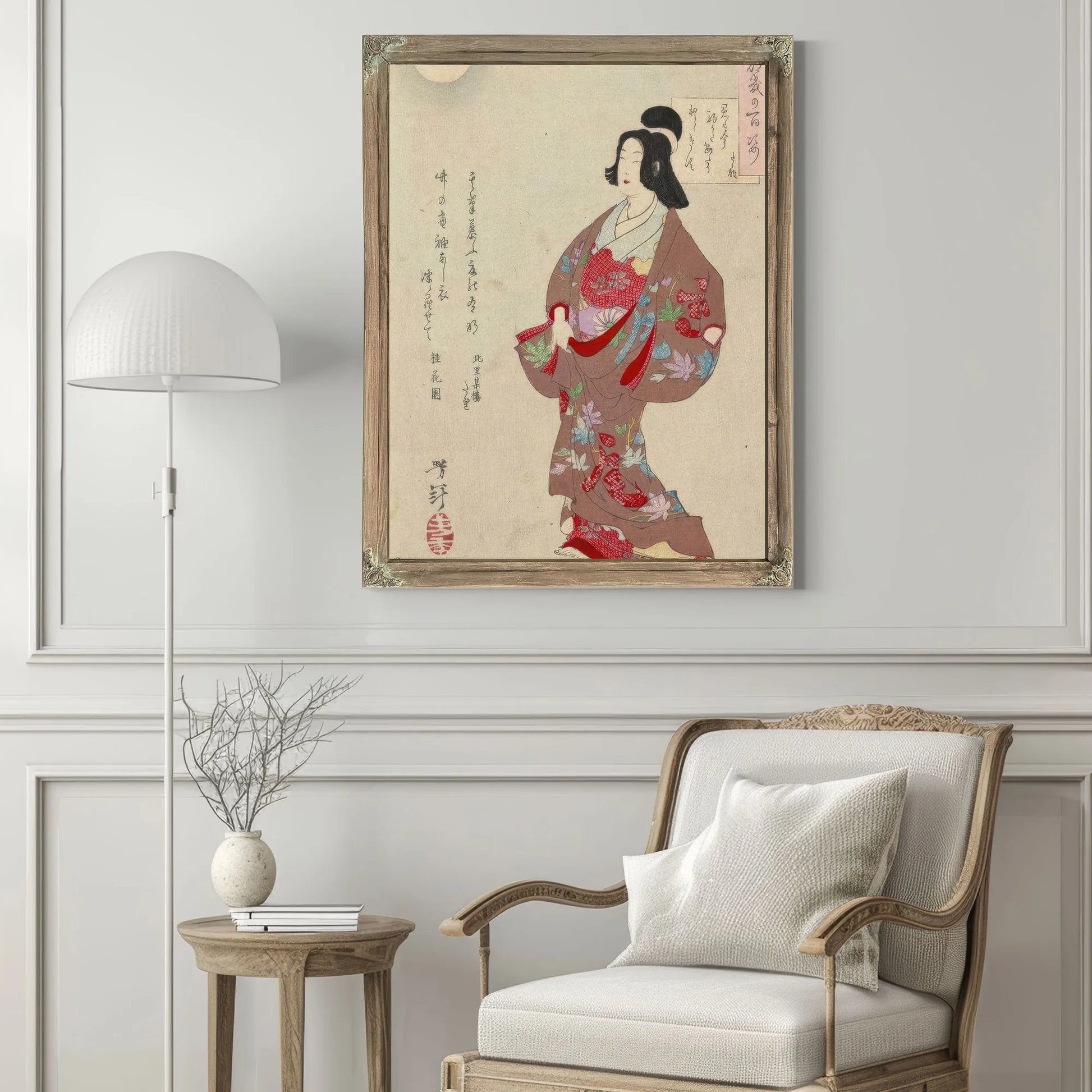 The Courtesan Takao 1885 By Tsukioka Yoshitoshi Fine Art Print