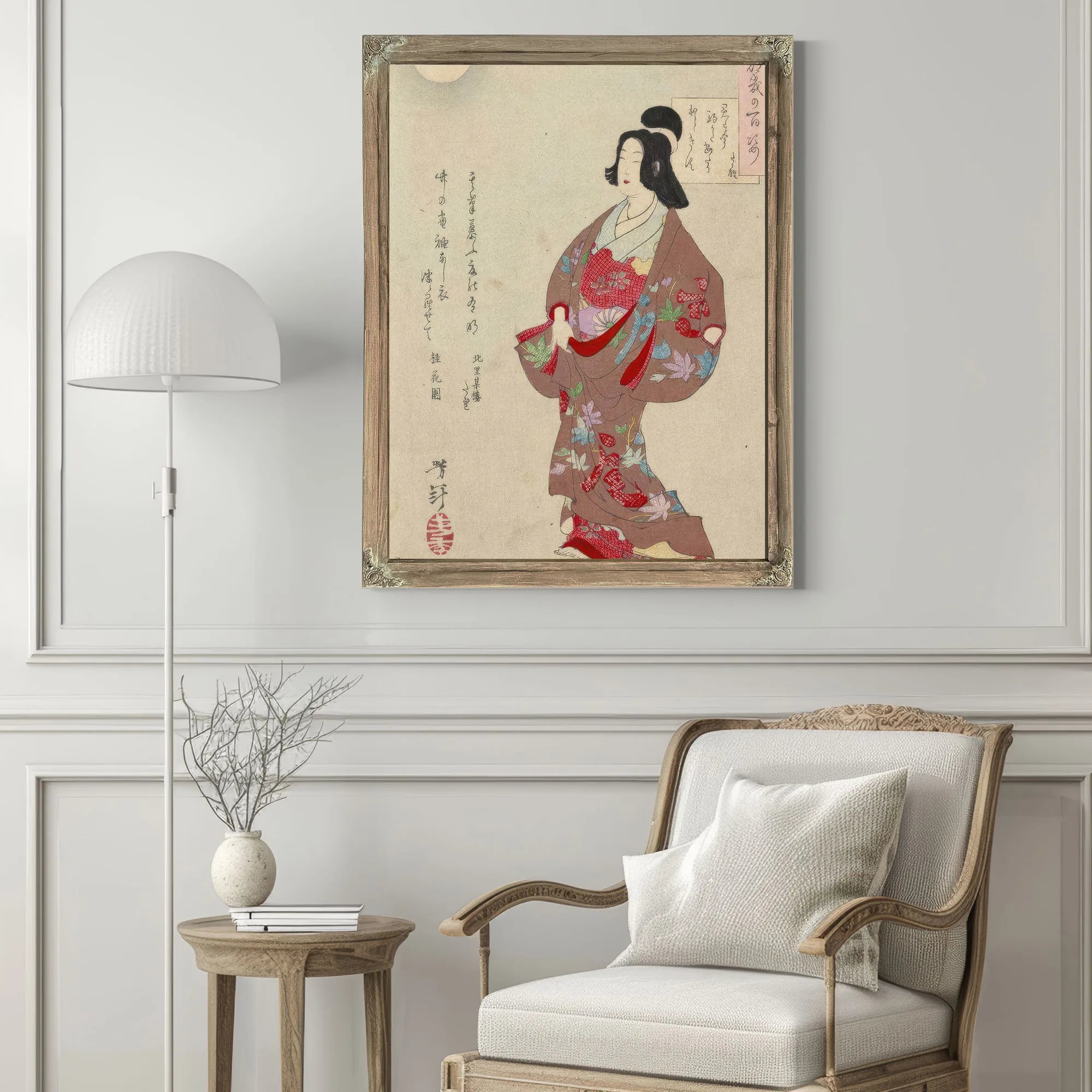 The Courtesan Takao 1885 By Tsukioka Yoshitoshi Fine Art Print
