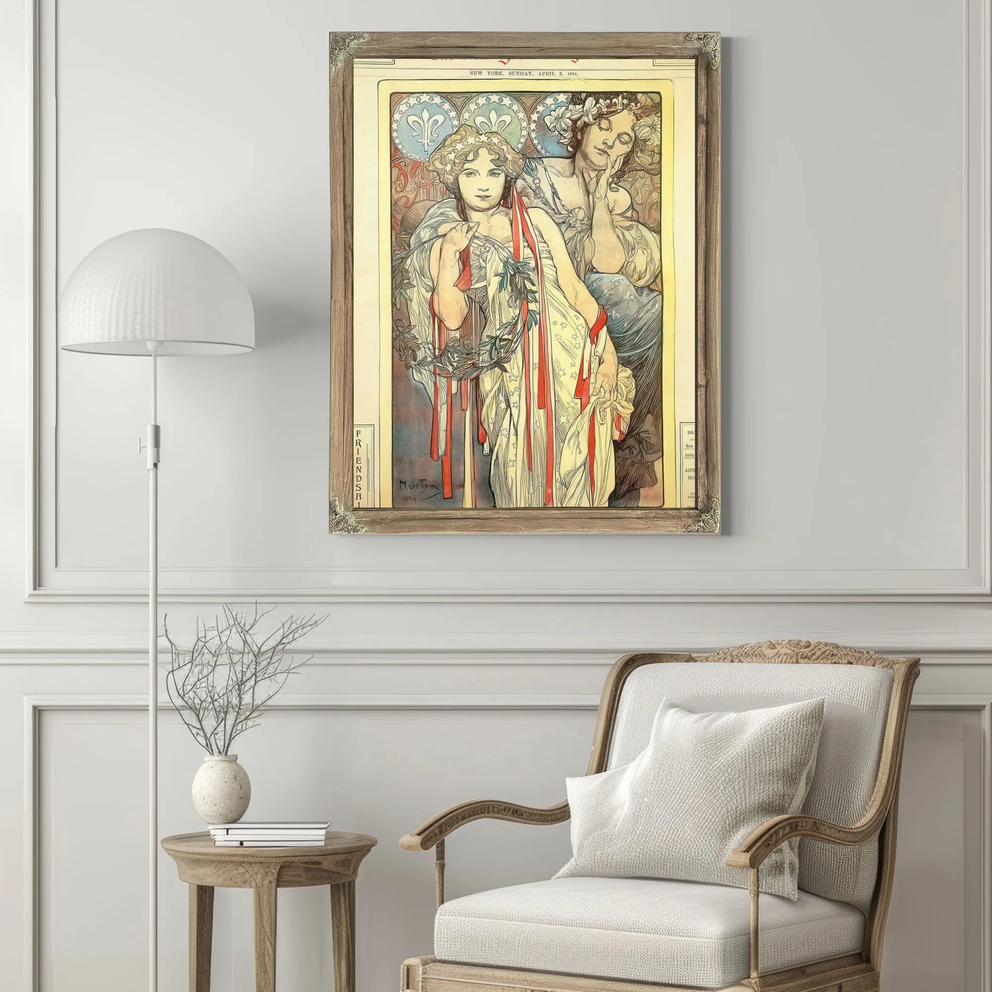 Sunday Art Supplement Devoted To Mucha Ny Times By Alphonse Mucha Fine Art Print