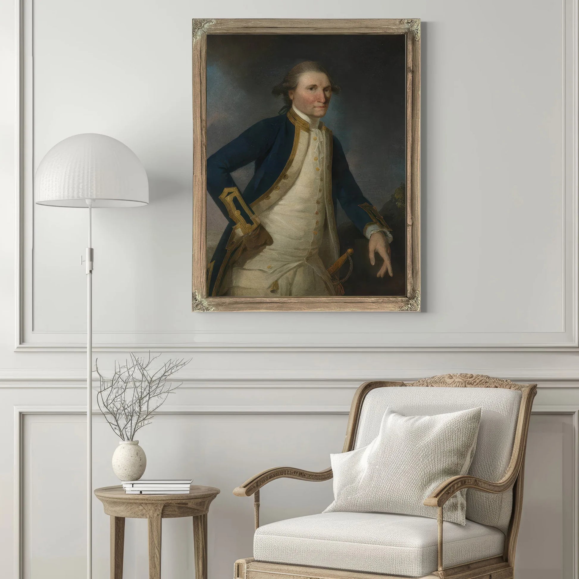 Portrait Of Captain James Cook Rn By John Webber Fine Art Print