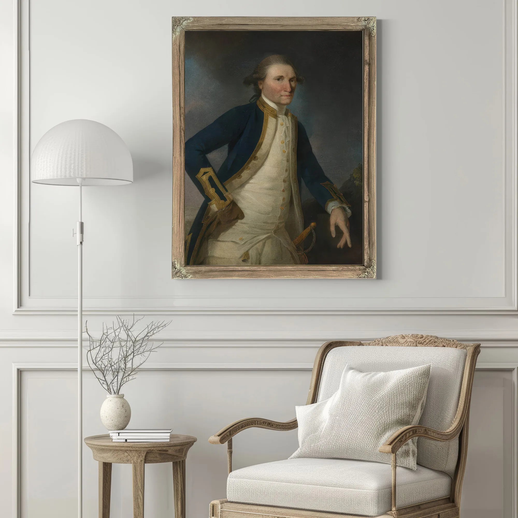 Portrait Of Captain James Cook Rn By John Webber Fine Art Print