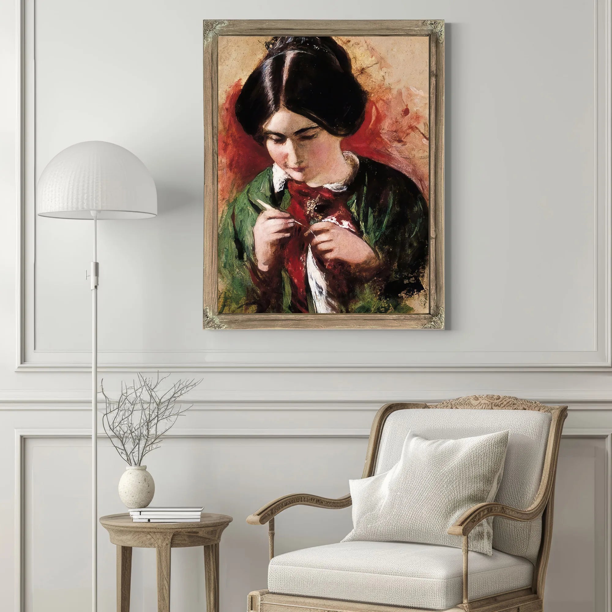 The Crochet Worker(Also Known As Mary Ann Purdon) By William Etty Fine Art Print
