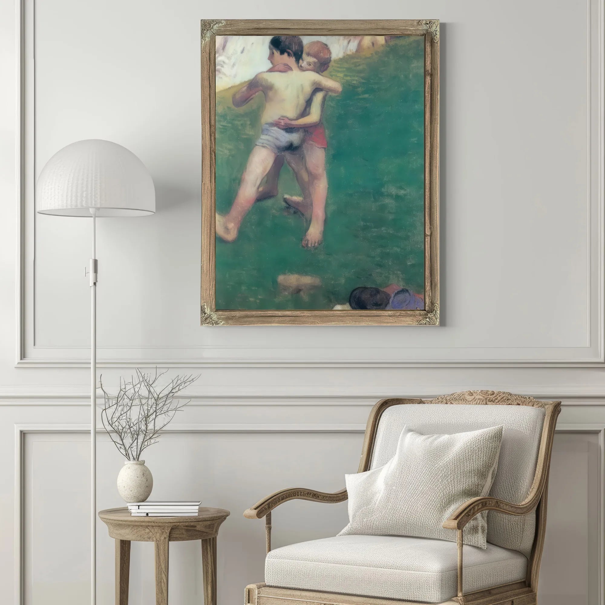 Fighting Children By Paul Gauguin Fine Art Print