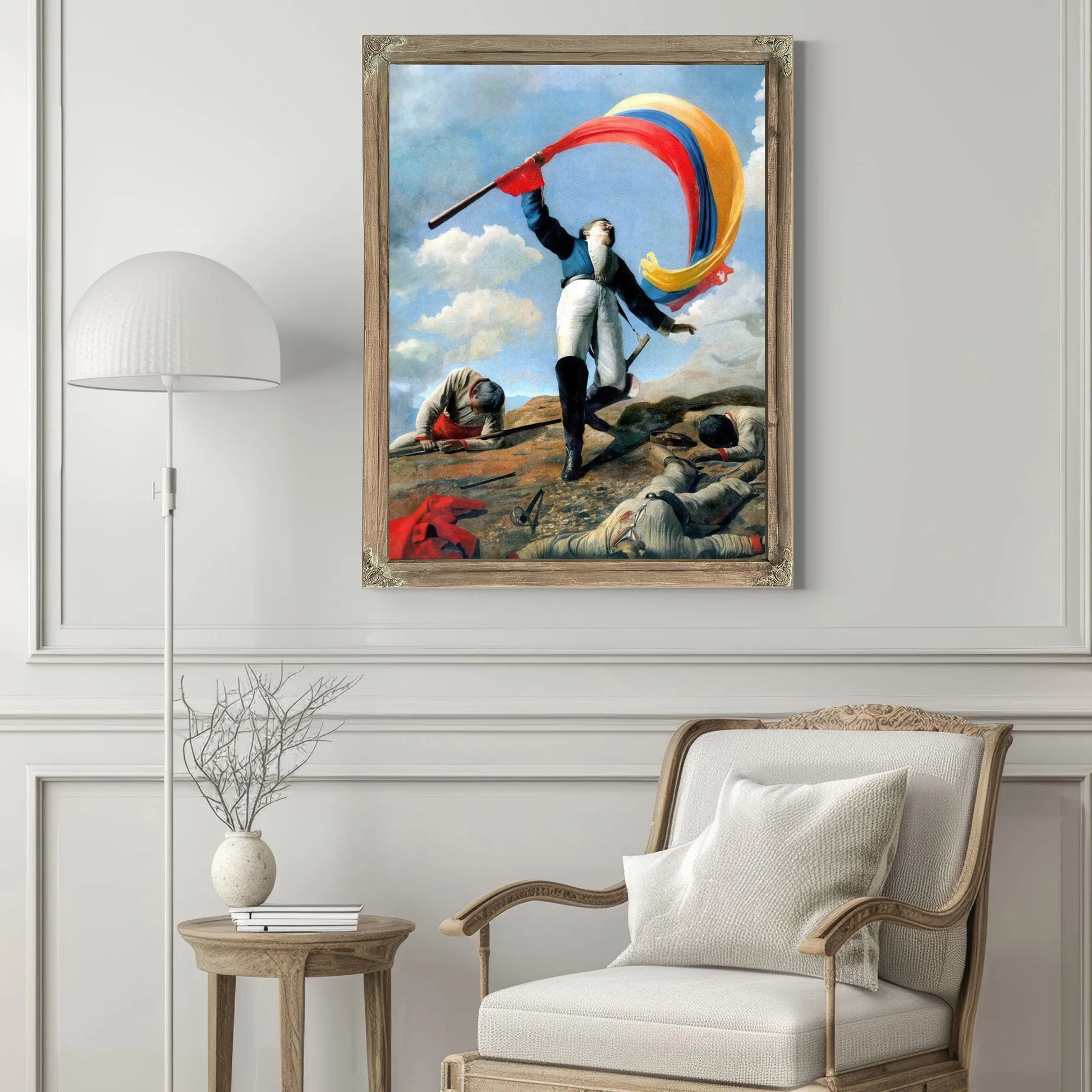 The Death Of Girardot In Barbula 1883 By Cristobal Rojas Poleo Fine Art Print