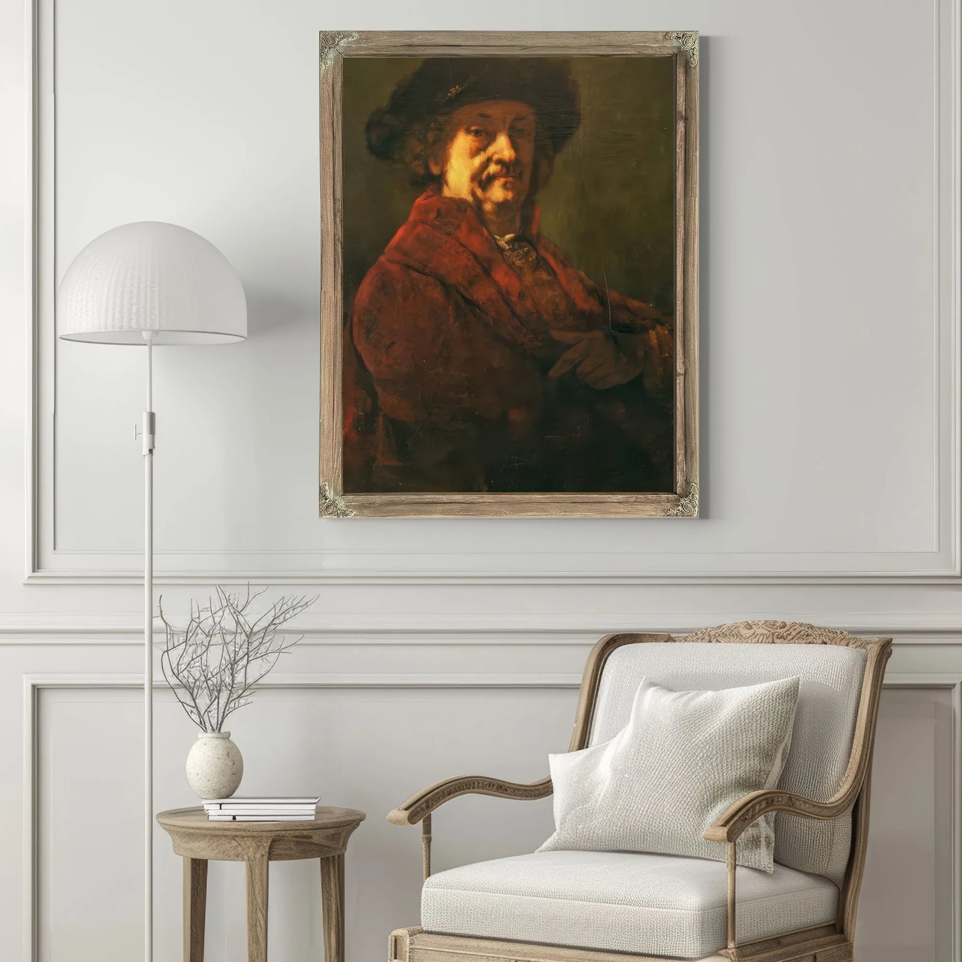 Copy Of A Rembrandt Self Portrait By Jean Desire Gustave Courbet Fine Art Print