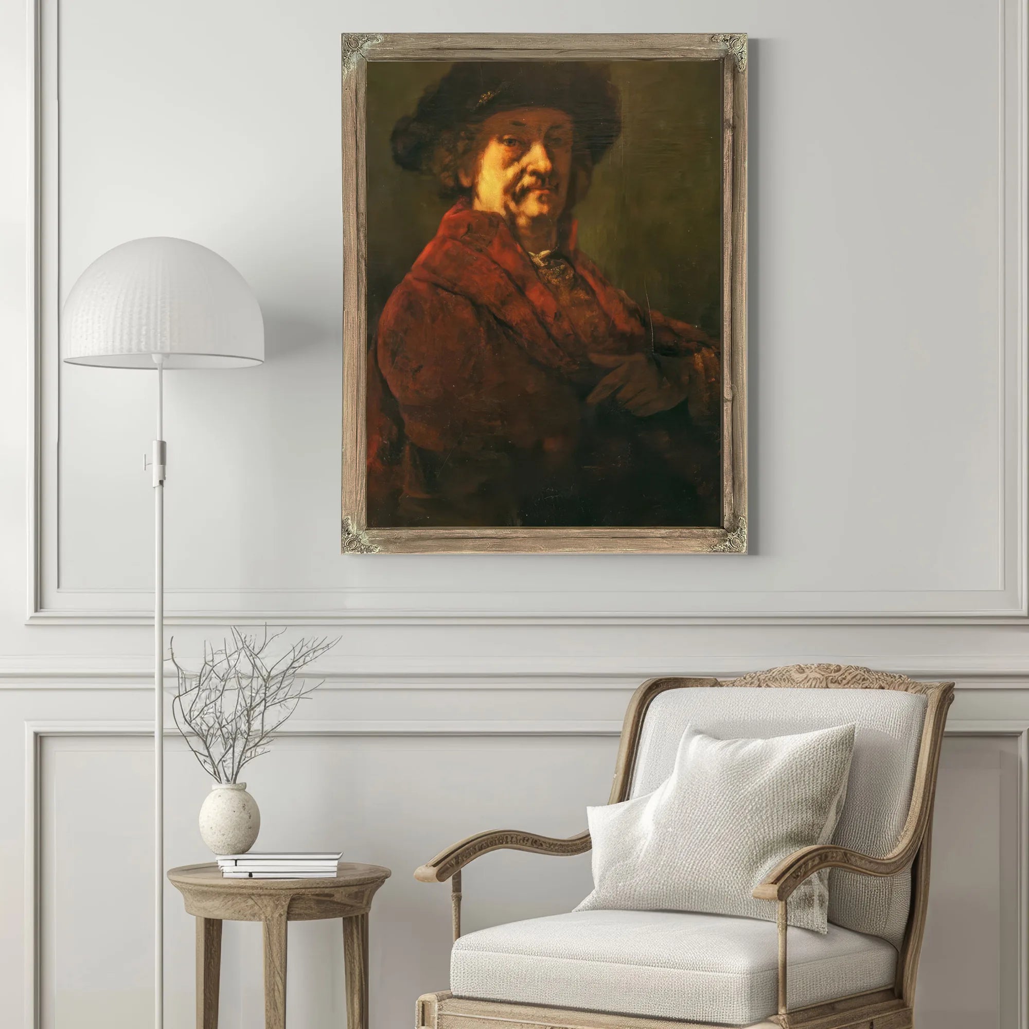 Copy Of A Rembrandt Self Portrait By Jean Desire Gustave Courbet Fine Art Print