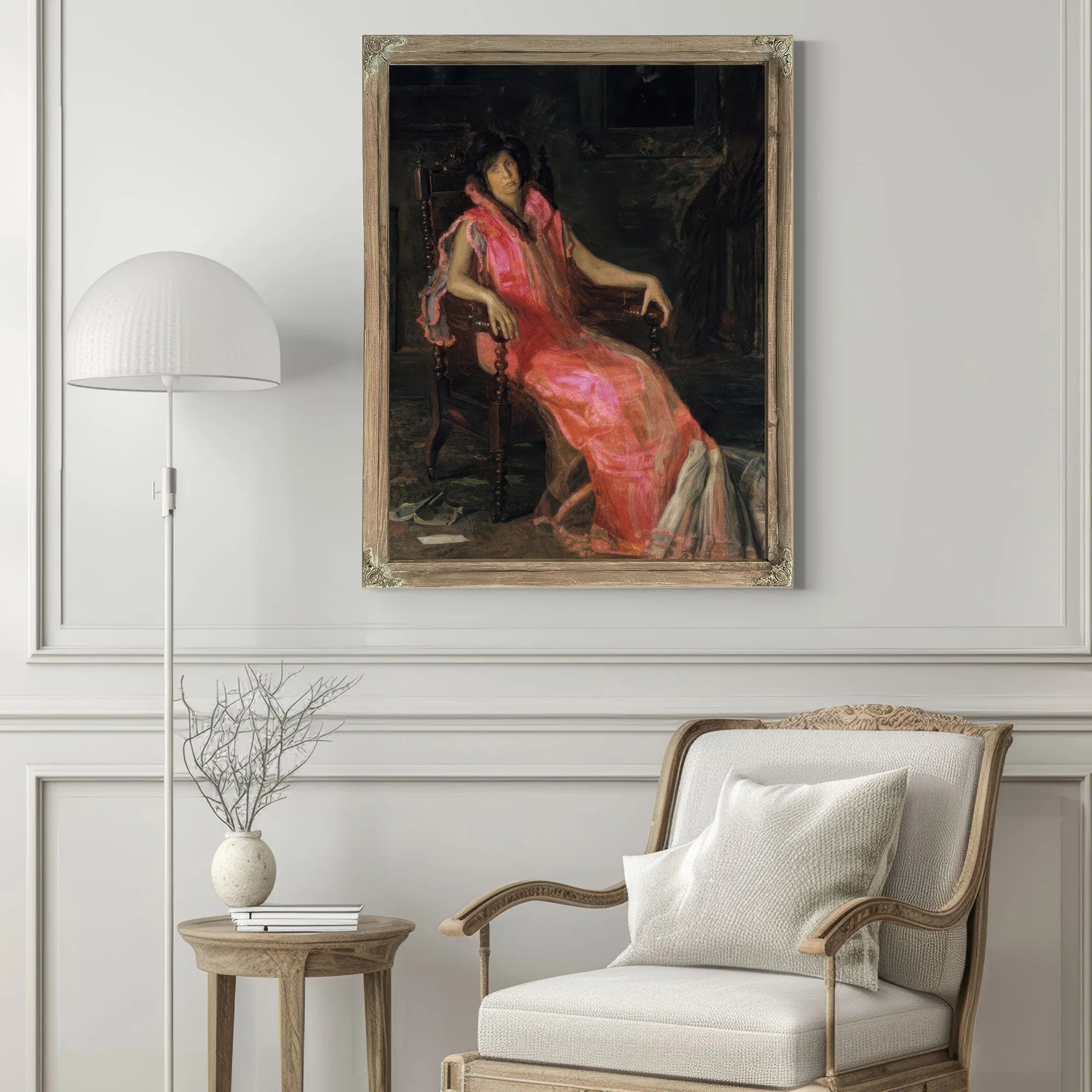 An Actress Portrait Of Suzanne Santje By Thomas Eakins Fine Art Print