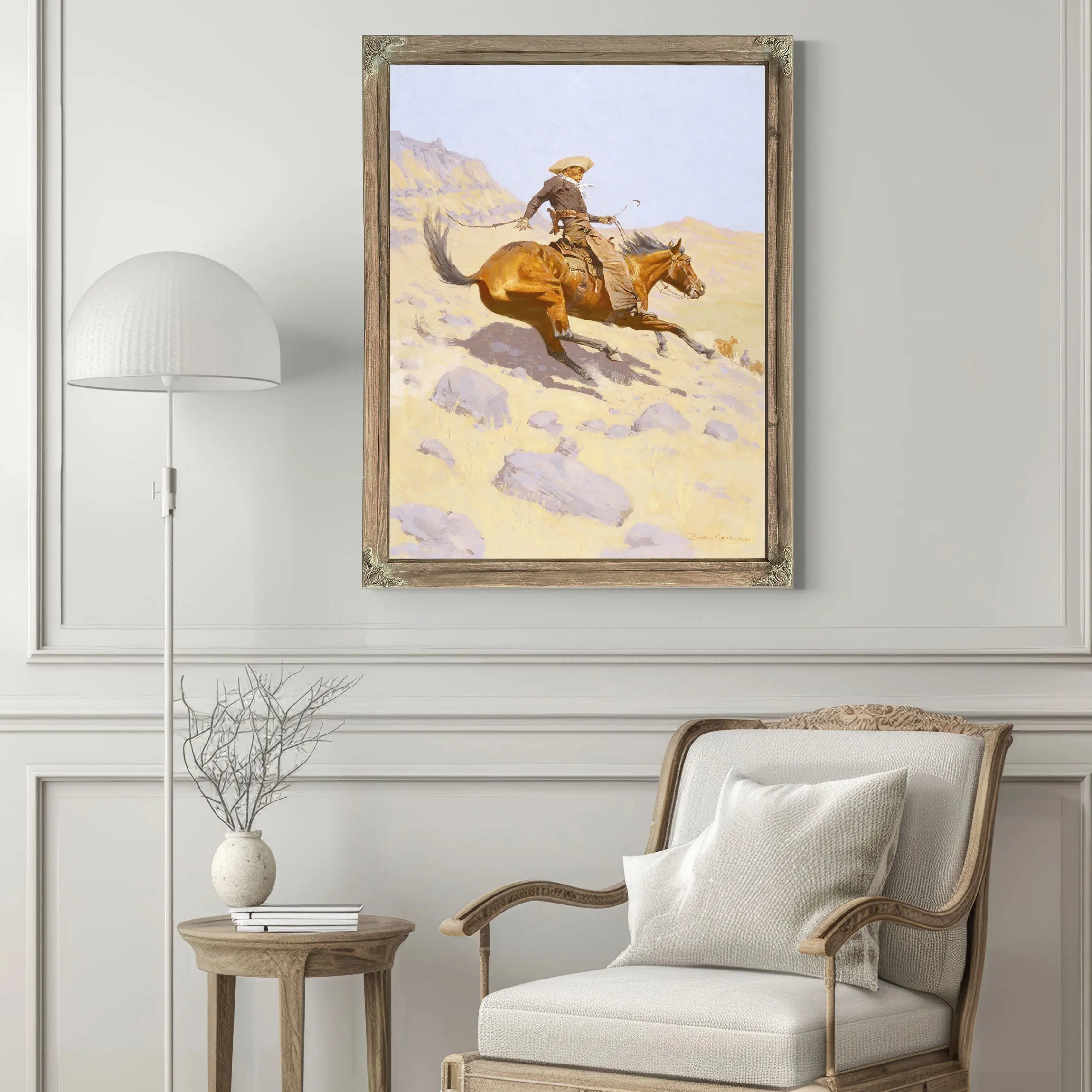 The Cowboy By Frederic S Remington  by Frederic Remington