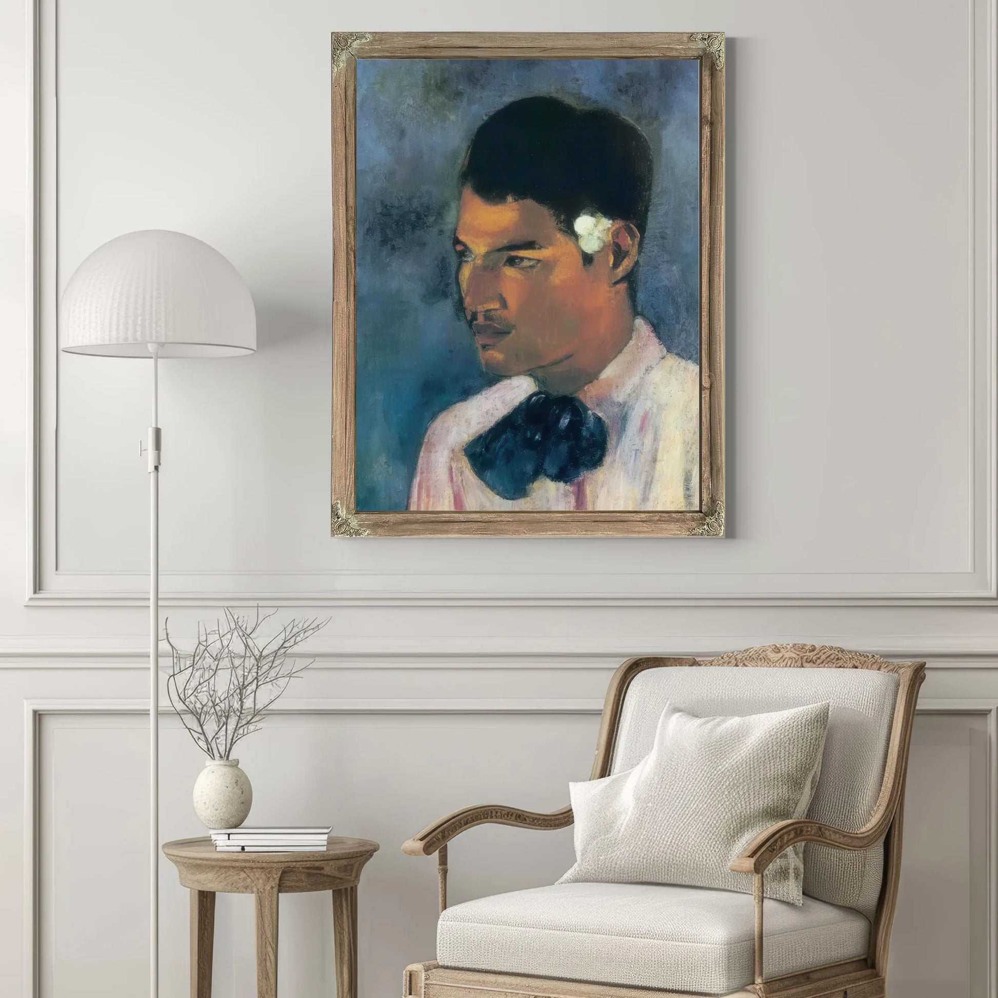 Young Tahitian Man ( Young Man With A Flower) By Paul Gauguin Fine Art Print