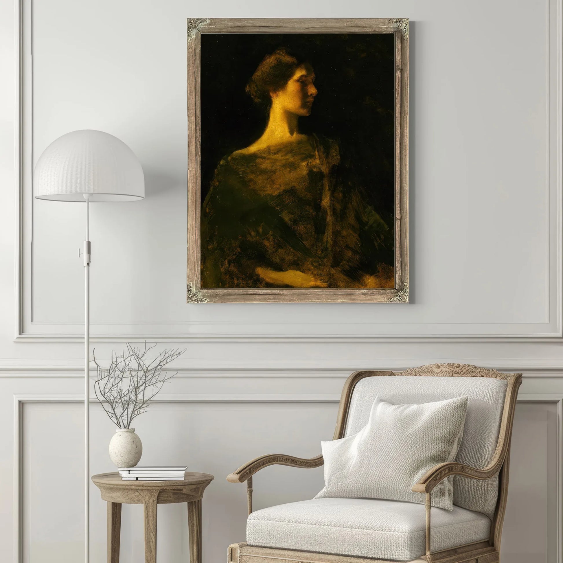 Alma By Thomas Wilmer Dewing Fine Art Print