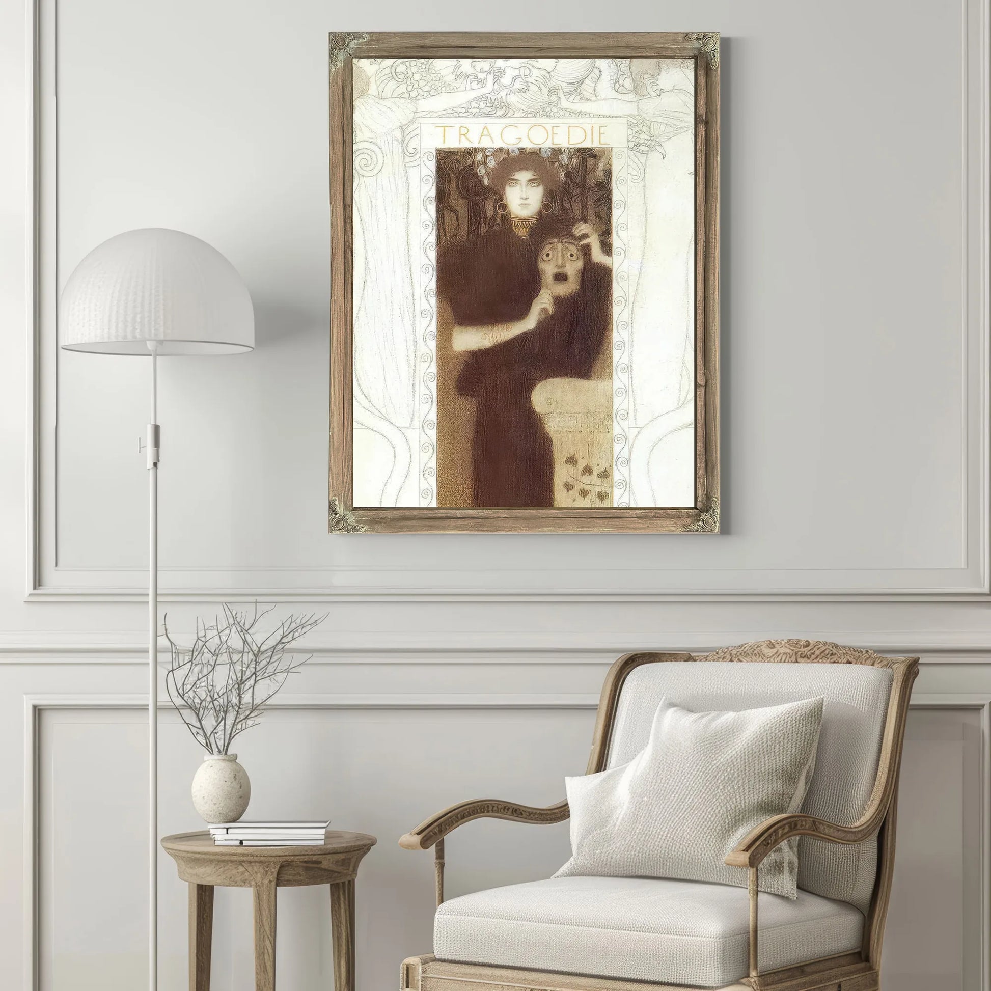 Final Drawing For The Allegory Of Tragedy By Gustav Klimt Fine Art Print
