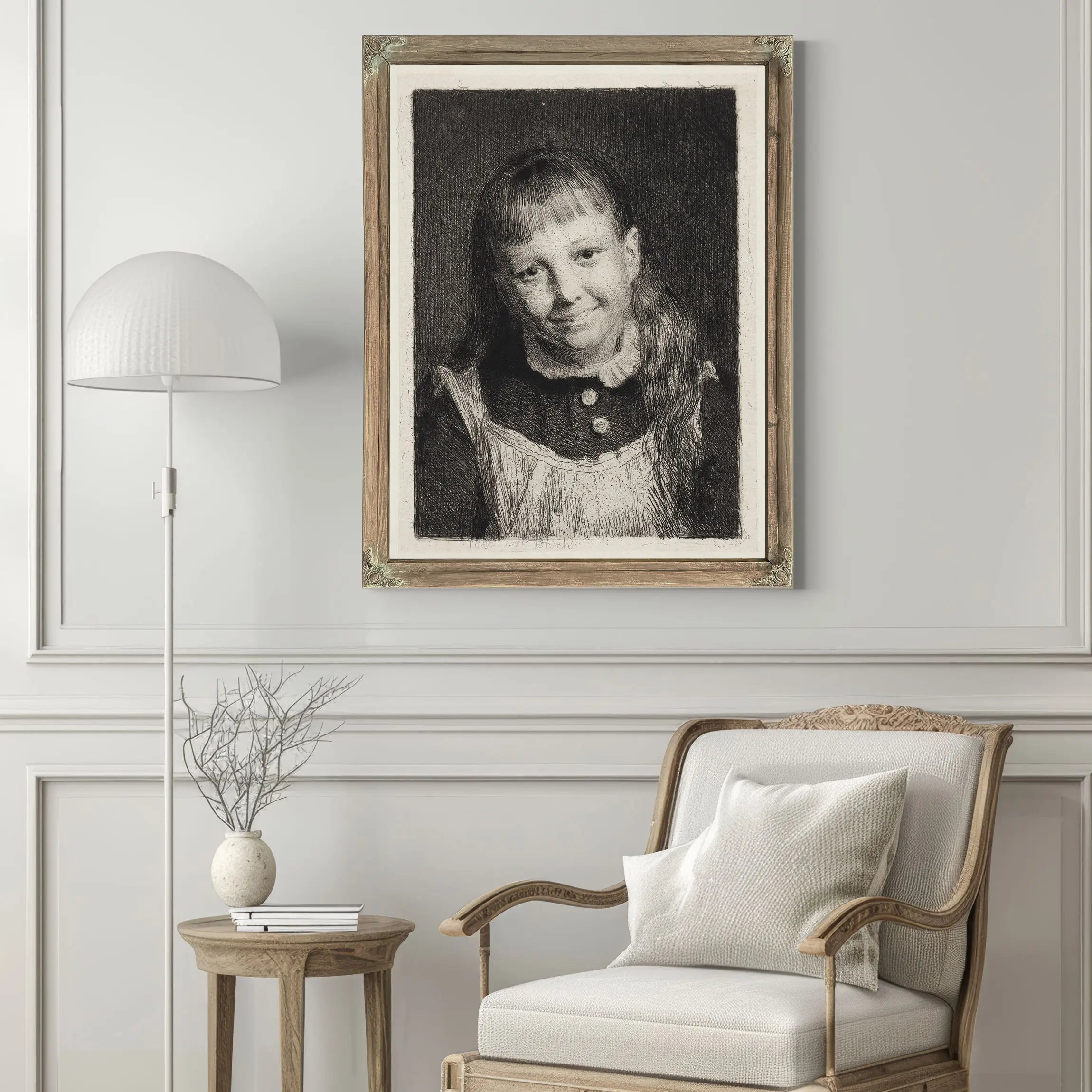 The Laughing Girl Portrait Of Ida Alma Bloch by Carl Bloch