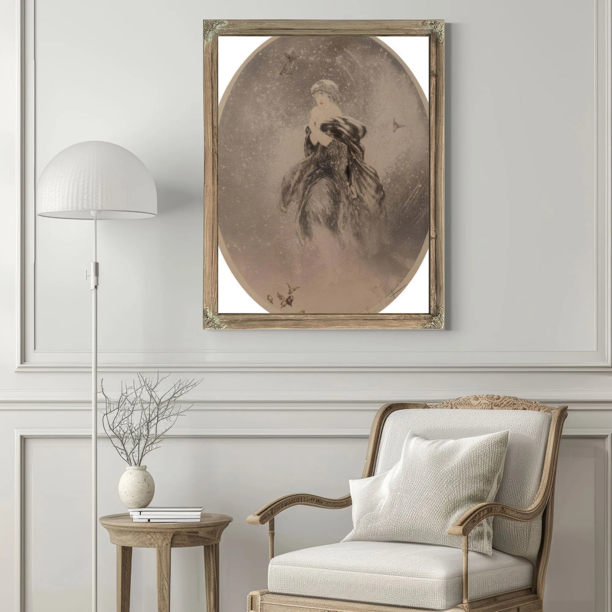 Decembre 1925 By Louis Icart Fine Art Print