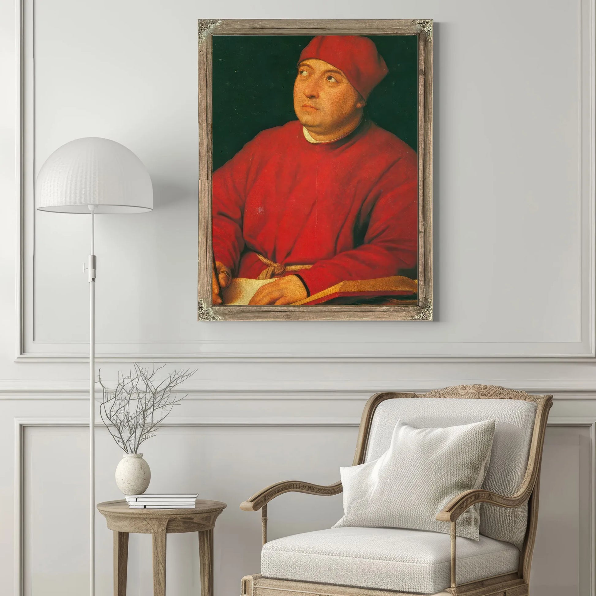 Portrait Of Tommaso Inghirami By Raphael Fine Art Print