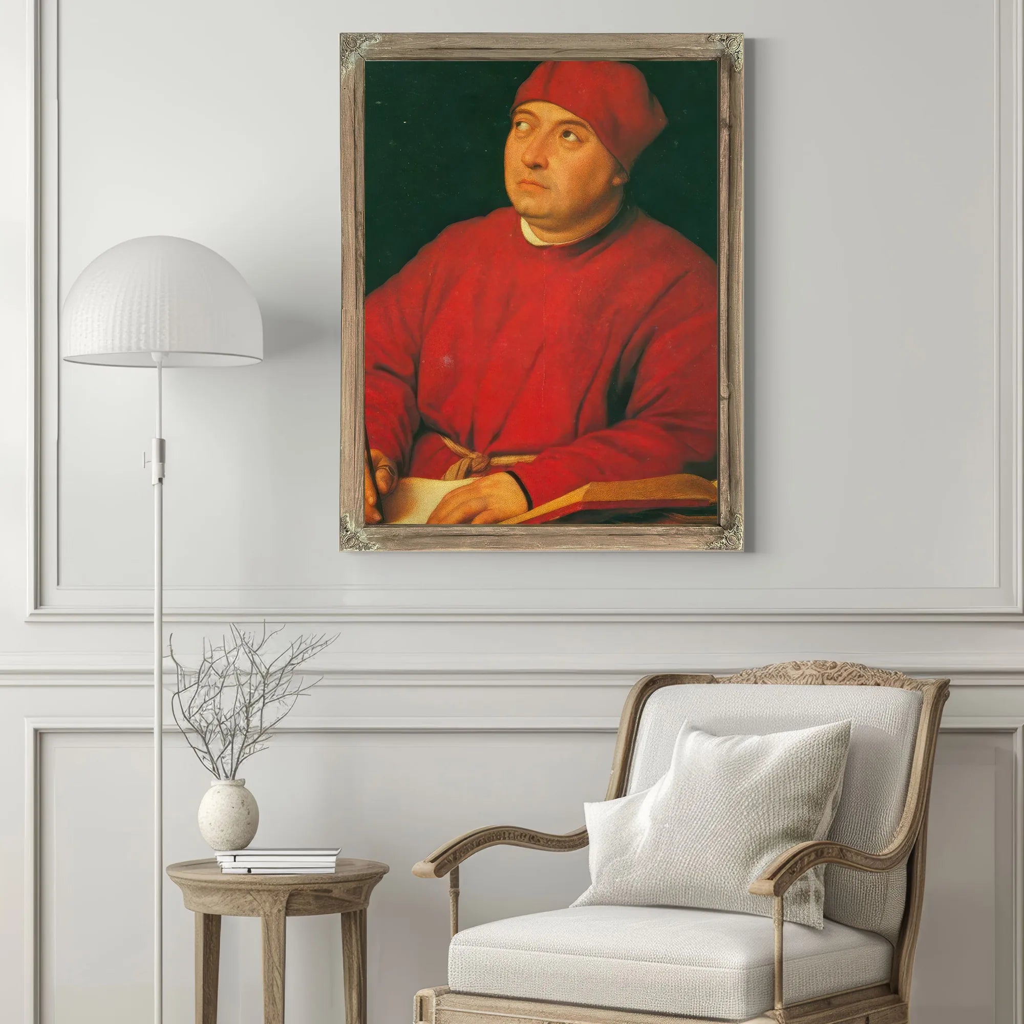 Portrait Of Tommaso Inghirami By Raphael Fine Art Print