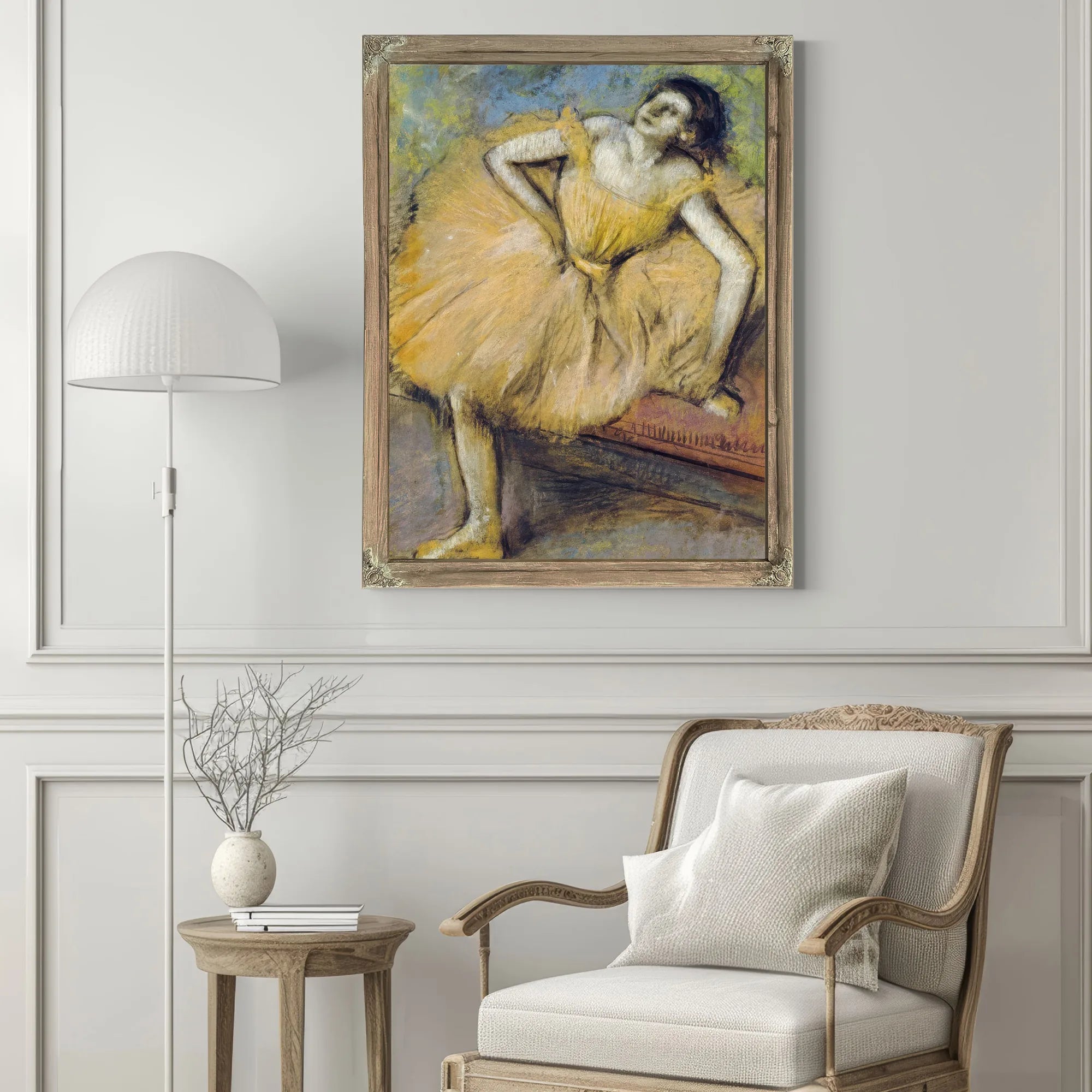 Danseuse Assise By Edgar Degas Fine Art Print