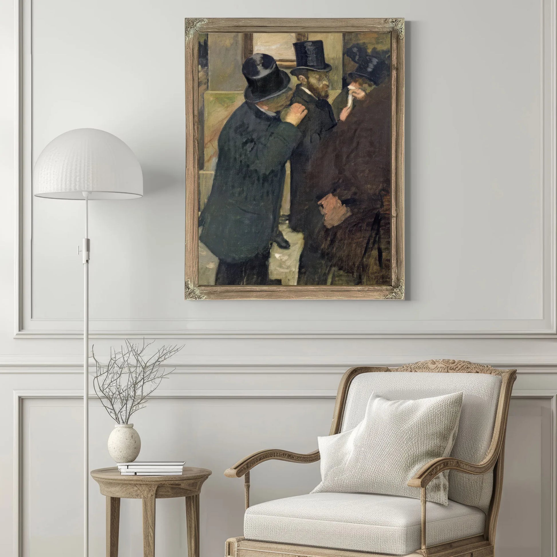 At The Stock Exchange By Edgar Degas Fine Art Print